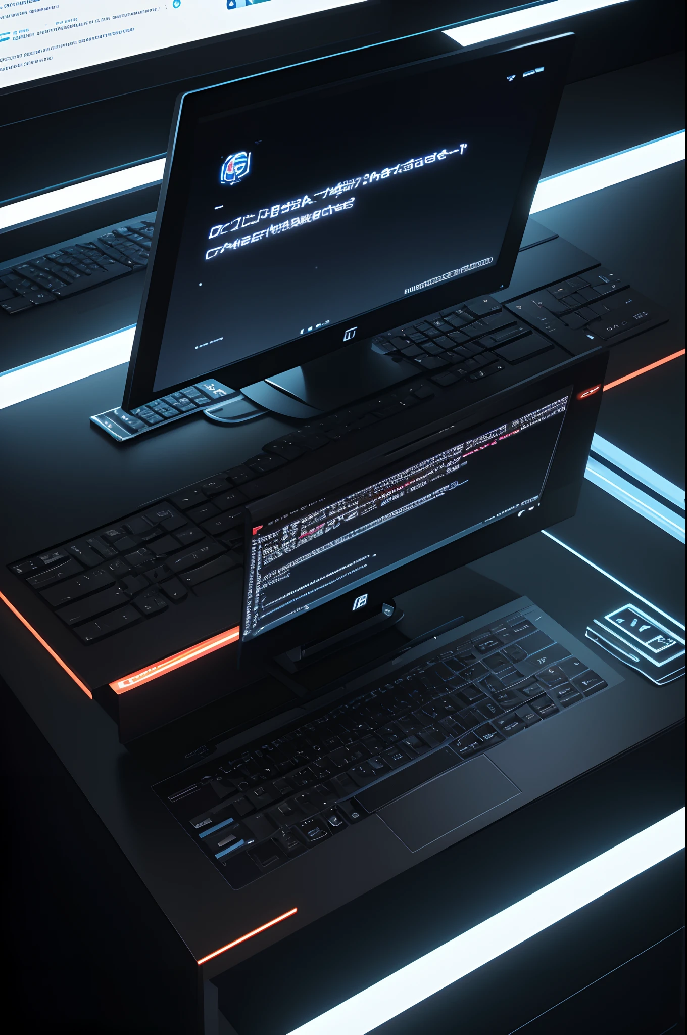 Computer Science themed wallpaper, moderno, fundo escuro, tech style, (8k, melhor qualidade), ultra-detalhado, melhor qualidade, ultra high-resolution,