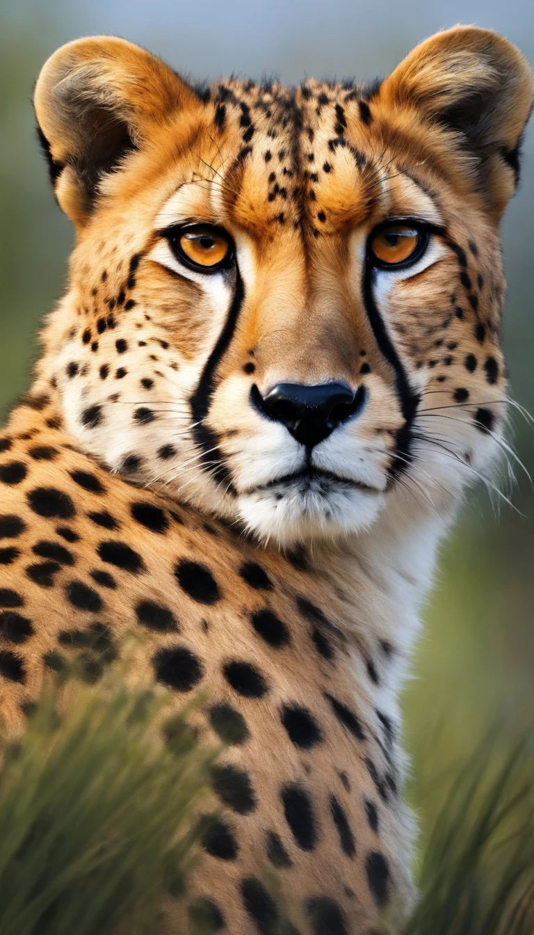 (Best quality,4K,8K,A high resolution,Masterpiece:1.2),Ultra-detailed,(Realistic,Photorealistic,photo-realistic:1.37),Cheetahs in the wild,Wildlife,Beautiful and delicate fur,graceful movements,Act now,Sharp focus,Endangered species,Natural habitat,africa grassland,roam freely,Hunting instinct,Strong and powerful,Speed and agility,Eye-catching attractions,Blurred motion background,Amazing sunset lighting,Vivid colors,Bokeh