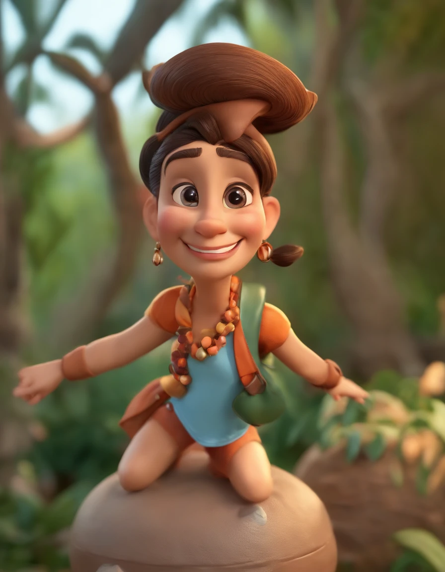 Personagem dos desenhos animados de uma mulher de 40 anos gordinha olhos pequenos pinta na bochecha esquerda , animation character, Caractere estilizado, animation style rendering, 3D estilizado, Arnold Maya render, 3 d render stylized, toon render keyshot, Personagem 3D, Personagem 3D, 3d rendering stylized, 3 d character render, personagem de desenho animado, Personagem de close up, Pose de personagem, (Estilo Pixar) (master part:1.2) (Bokeh) (best quality) (pele detalhada) (textura detalhada) (8k) (argila) (Cinematic lighting) (foco nítido