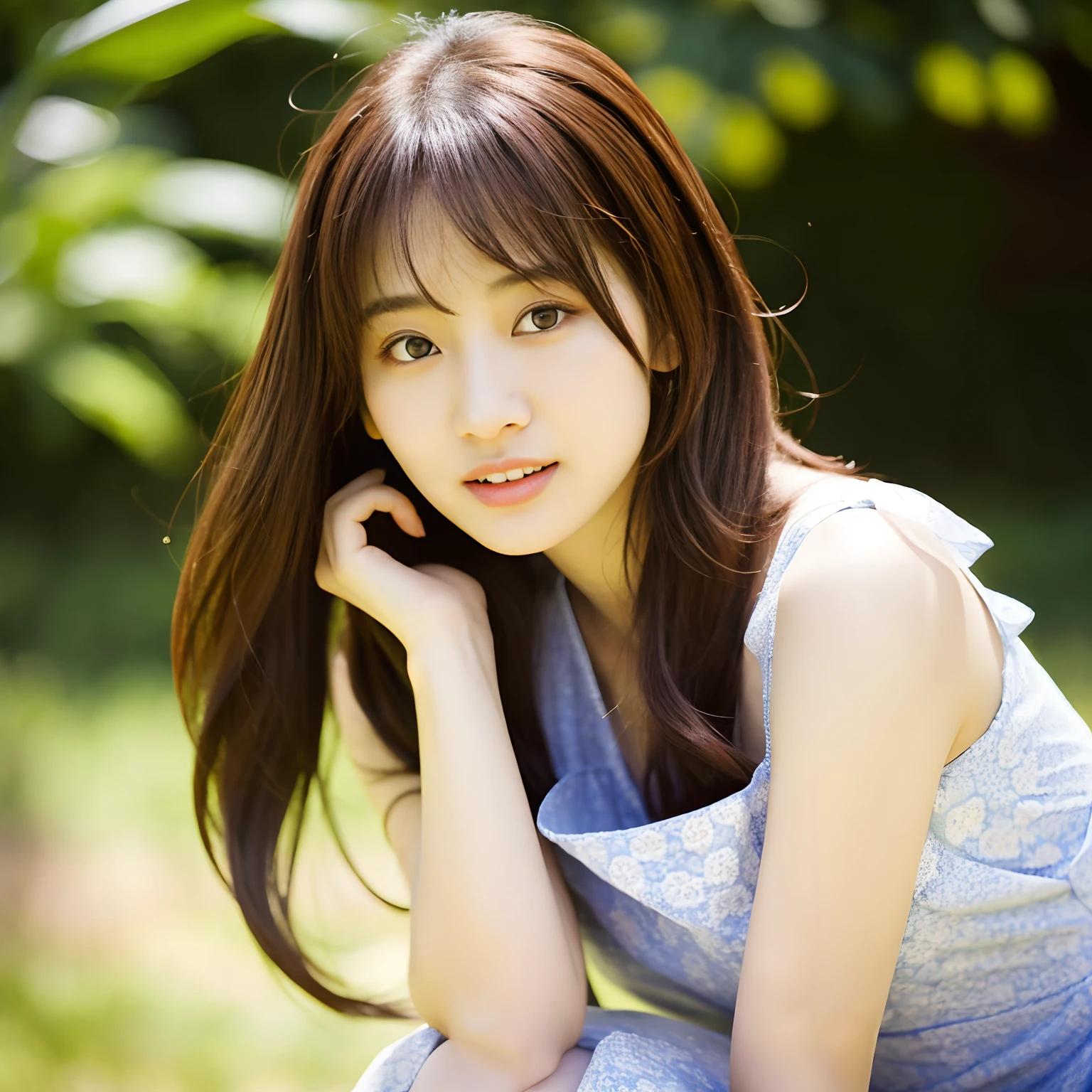 there is a woman that is posing for a picture in a dress, young cute wan asian face, korean girl, sun yunjoo, headshot profile picture, wan adorable korean face, asian girl, jaeyeon nam, ulzzang, girl cute-fine-face, portait photo profile picture, profile pic, heonhwa choe, sakimi chan, with bangs