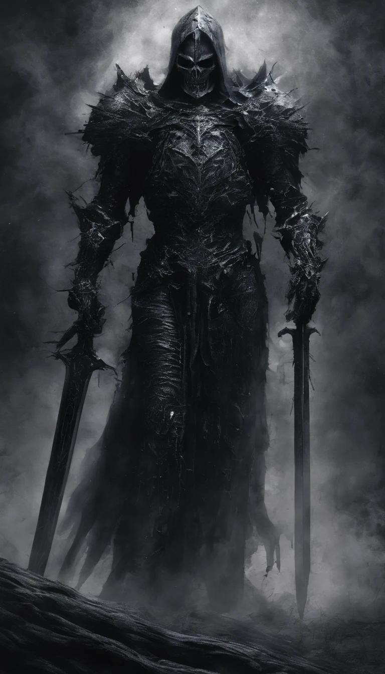 Cosmic Fallen Knight, Cosmic Gray, Strangely, horrid, Very bright colors, photons, There is bright light, Mshiv, wallpaper art, Ultra HD wallpapers, Artistic, 复杂