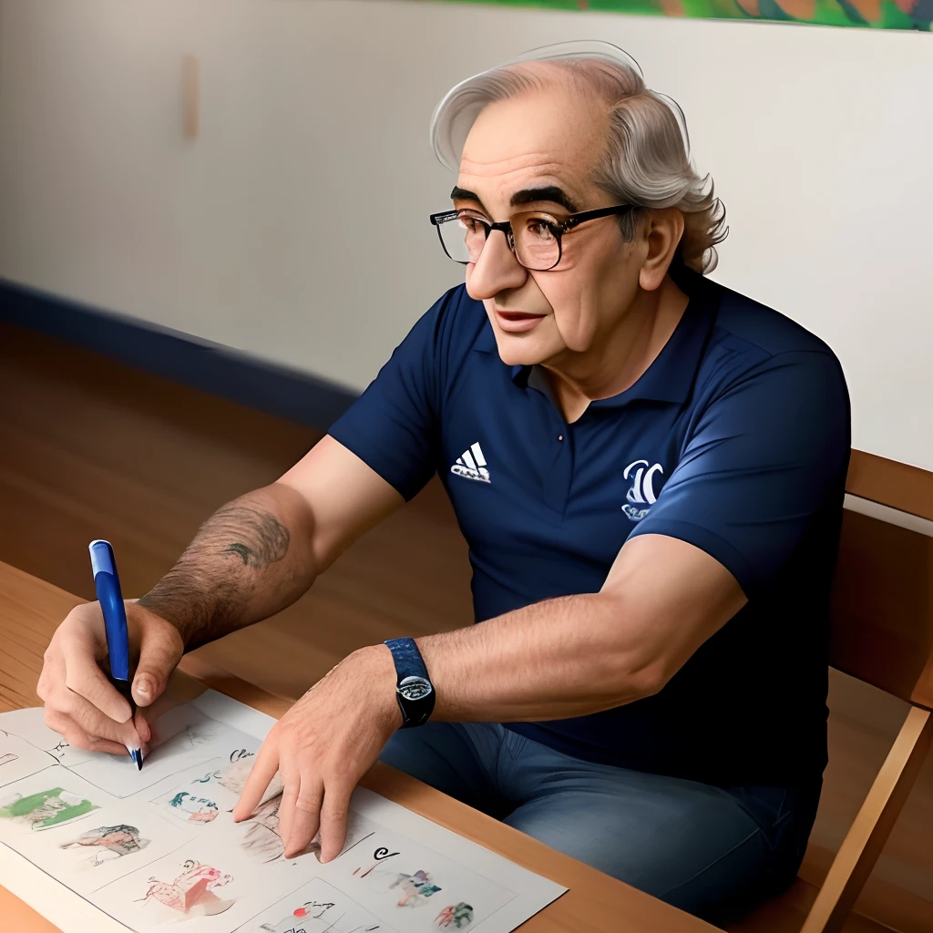 Desenha caneta azul Manoel Gomes jogando no flamengo