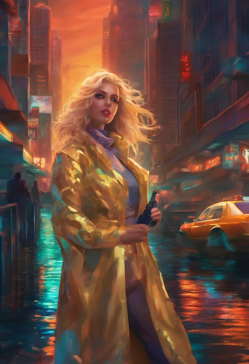 Create an image of a beautiful, delicate blonde woman in a tasteful sea-inspired outfit that reflects the tragic grace of a heroine. Her hair is like spun gold, flowing with the ease of seafoam. Her attire, evocative of the ocean’s serenity, is elegant yet understated, hinting at her poignant story without being overly dramatic. Her eyes are a clear blue, reflecting a soul touched by sorrow but still resilient like the waves