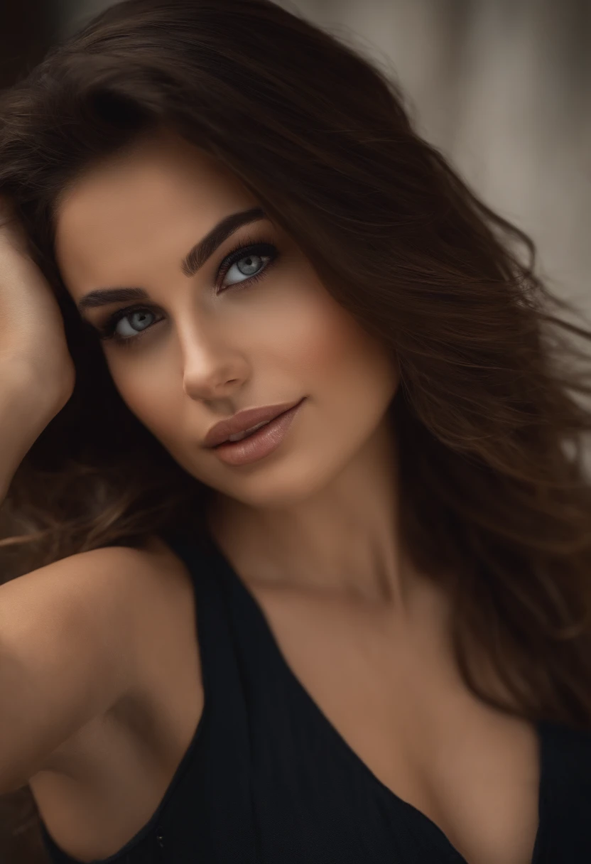 femme pleinement , brune, fille sexy aux yeux bruns, ultra realist, Meticulously detailed, cheveux bruns, selfie of a young woman, chambre , maquillage naturel, Superbe corps complet, dans la rue, la nuit, costume, exterieur, veste costume