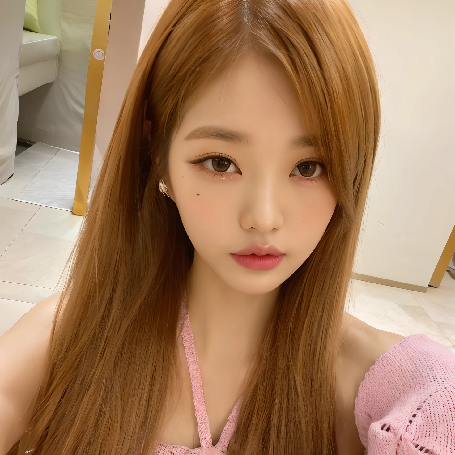 Un primer plano de una mujer con el pelo largo con un vestido rosa, Lalisa Manobal, Parque Roseanne de Blackpink, tzuyu de dos veces, Lalisa Manoban de Blackpink, Jossi de Blackpink, Jinyoung Shin, Hermosa mujer surcoreana, Chica coreana, Retrato de Jossi de Blackpink, Blackpink Jennie, Heonhwa Choe, Hermosa joven coreana