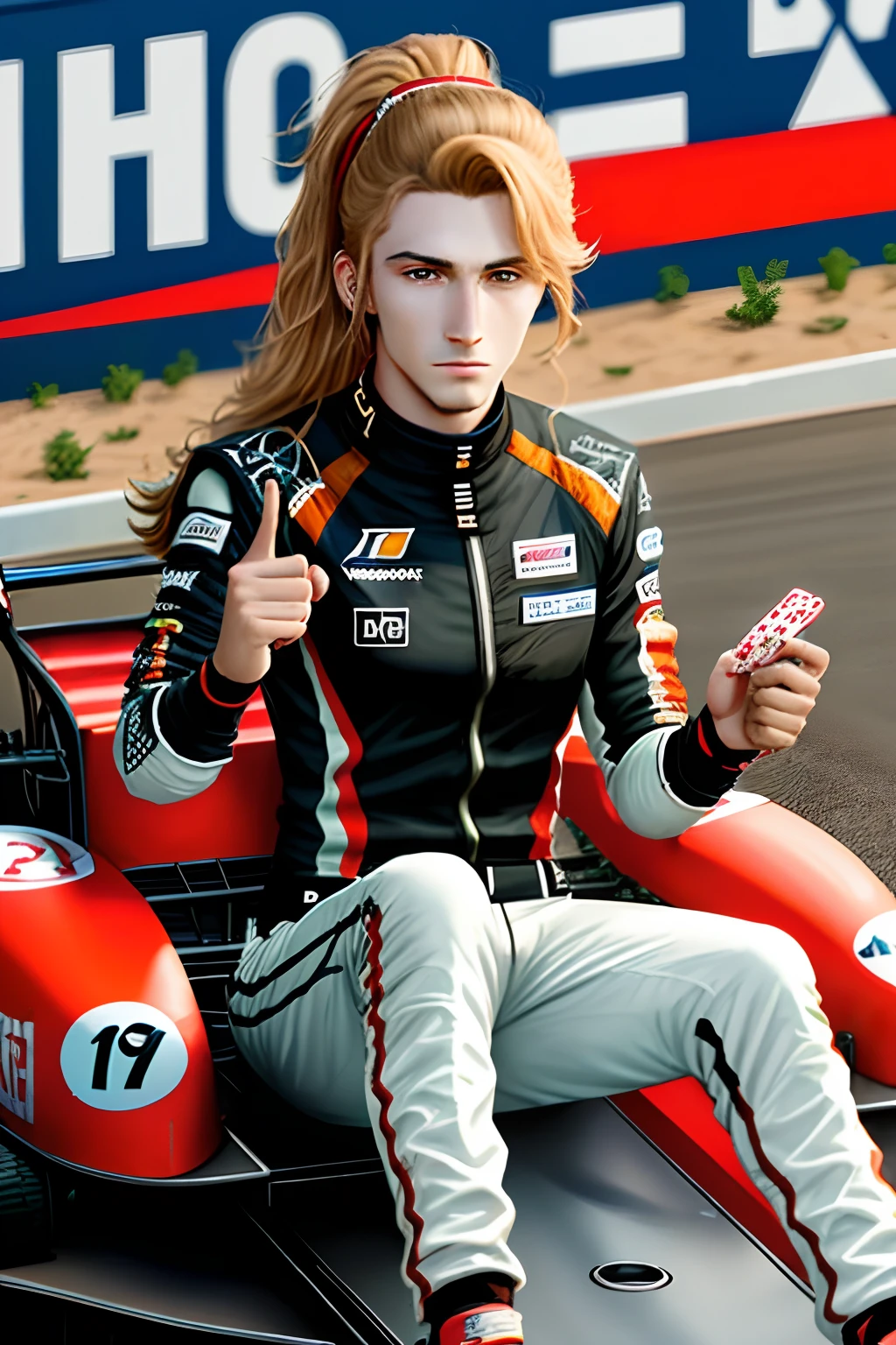 Circuit de Karting avec decoration jetons et cartepoker holdem