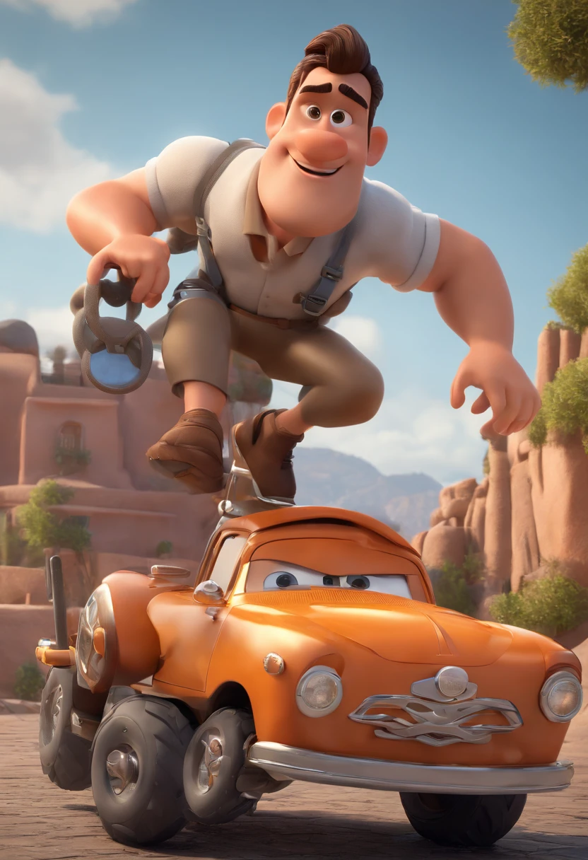 Personaje de dibujos animados de un hombre y un polo negro, cabello lacio, Bearded Animation Character, stylized character, Rendering animation styles, 3D estilizado, Arnold Maya render, 3D render estilizado, Toon renderizar keyshot, Personaje 3D, Personaje 3D, Renderizado 3D estilizado, Renderizado de 3 caracteres D, Personaje de dibujos animados, Personaje de primer plano, Pose del personaje, (estilo pixar) (Pieza maestra:1.2) (Bokeh) (La mejor calidad) (Piel detallada) (Textura detallada) (8k) (arcilla) (cinematic lighting) (foco nítido