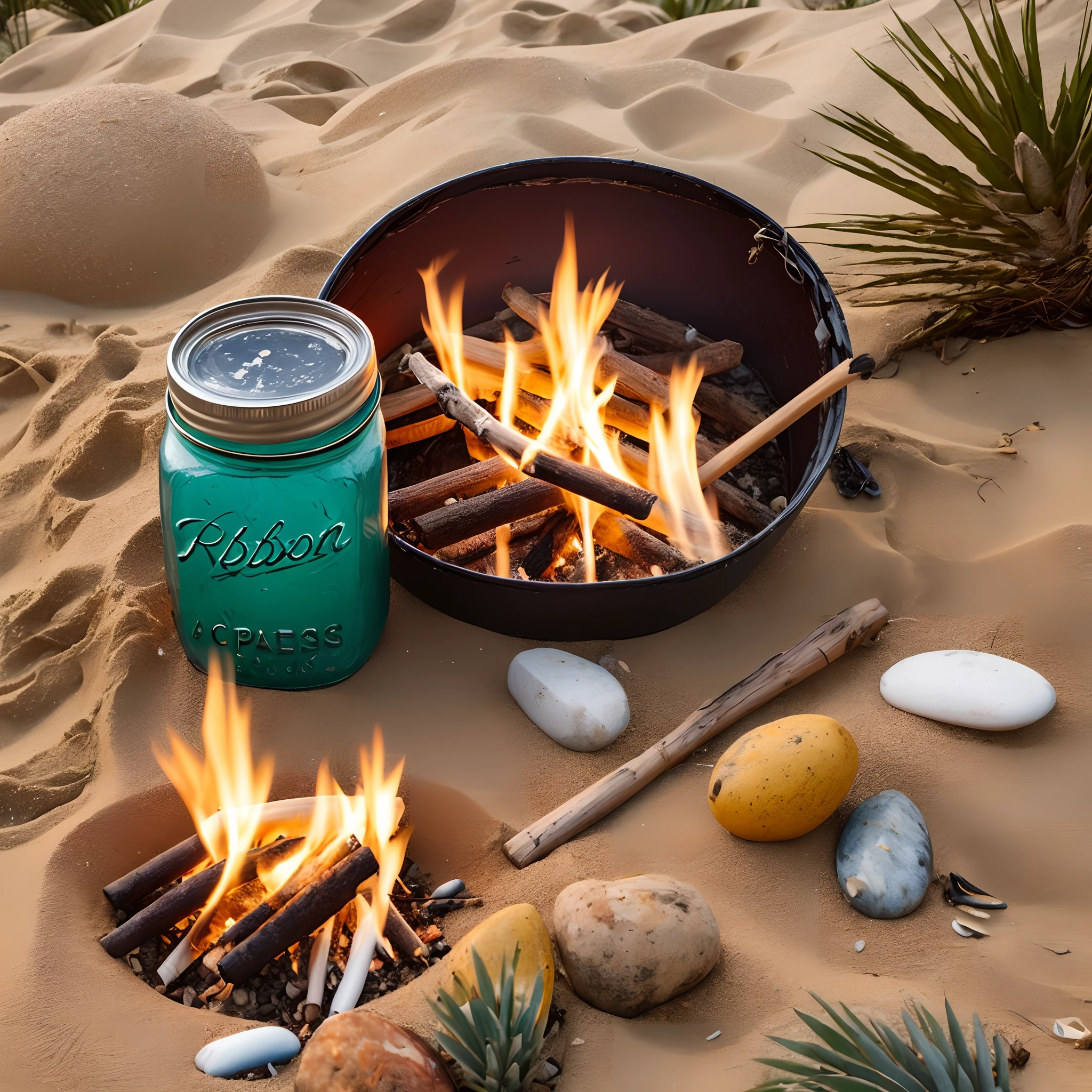One idea would be to draw Robinson Crusoe on a secluded beach, construisant son abri, with a campfire and palm trees in the background. He may be depicted fishing or building rudimentary tools. By adding Friday by his side, This could illustrate the scene of their meeting. Use details to show the essentials of their survival, like canning jars washed up on the beach, des palmiers, fruit or even a newspaper to represent the passage of time. This would bring to life the spirit of adventure and survival of the story of Robinson Crusoe.