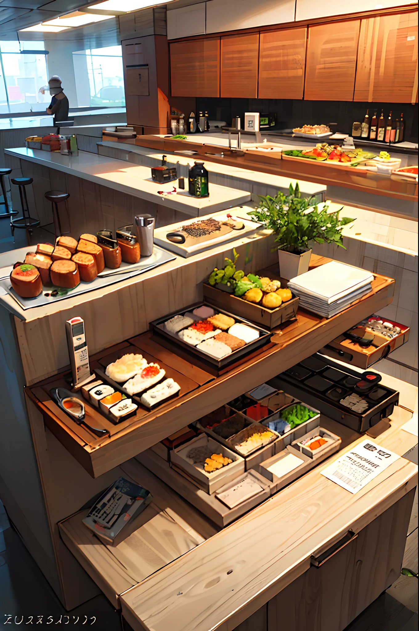 cyberpunked SUSHI BAR
