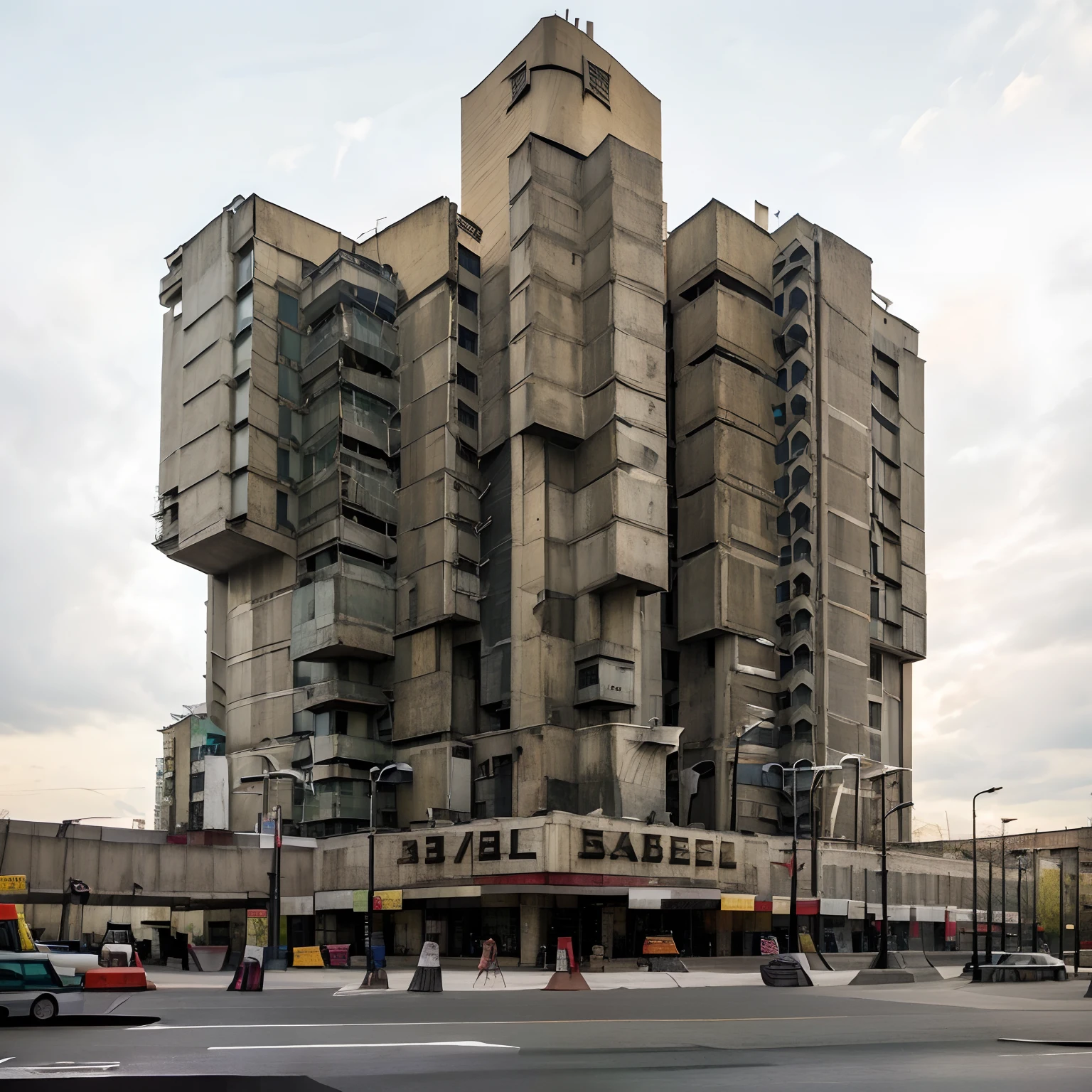 Beautiful street, Soviet buildings, Well-maintained road surface, Monument to Lenin, soviet architecture, stalinist architecture, concrete, Bricks, The Soviet Machine, Multi-storey buildings of the Khrushchev period, Prefabricated houses, Longing on the rooftops