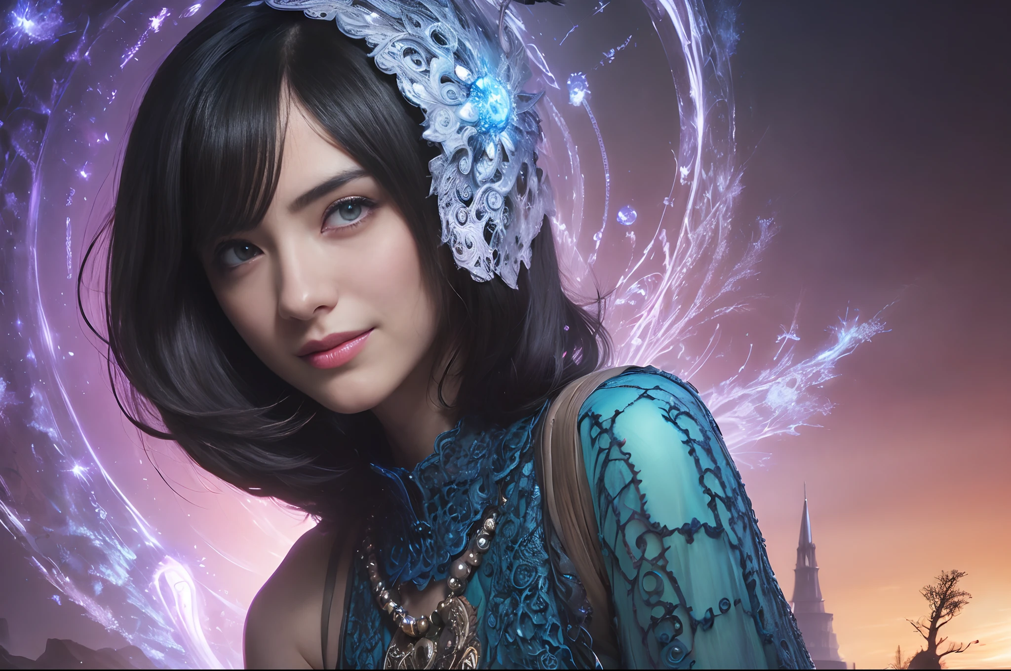 (Two beautiful age italian girls:1.6), Close friends, (They are hugging each other:1.2), Kiss her cheek or chest,(Detailed iridescent bodysuit with beautiful fractal or marble design:1.5), Incredible and spectacular scenes, ((High quality)), ((Detailed)), ((Fantasy)), Blue Plasma Brain, Green Plasma Body, Vulgarity, beutiful breast, obscenity, (Lewd smile:1.2), coarse, Obscene, mean, (raunchy:1.2), (Immoral:1.2), Lachish, (small breasts with beautiful raised pink areolas,,:1.5), (Cameltoe), (Expression of ecstasy:1.2), Photorealistic, Official art, unity 8k wall paper, 8K Portrait, Best Quality, Very high resolution, (Incredibly beautiful nature background:1.6), (18 years old:1.5), (Sexy and glamorous:1.1), (A coquettish expression:1.6), (seductively smiling:1.6), (erotic posing:1.9), (Model Posing:1.8), Beautiful seductive face, Portrait, (Thick eyebrows:1.4), (Big scarlet eyes:1.2), Beautiful eyes with fine symmetry, (Ultra detailed eyes:1.4), (High resolution blue eyes:1.1), Intimate face, (ultra detailed skin texture:1.4), White skin, pale skin, Perfect Anatomy, Thin, (Beautiful toned body:1.5), Hair Bow, (Moist skin:1.2), No makeup, (dark circles:1.1), Good anatomy, Focus Face, good-looking, (Emilia Clark:0.6) (Emma watson:0.3),(Jennifer Connelly:0.4), (sensual face:1.5), Elegant face, Nice, Dolce, (Around her neck is a simple necklace of exquisite workmanship), (Bioluminescence with brilliant brilliance:1.4), (Luminous magic circle:1.5), Ruins of an ancient castle, Shining majestic cloud masses and sky, lightning bolt, Epic Realistic, (Greg Rutkowski:0.8), (teal and orange:0.4), (Art Station:1.5), Cinematic, (nffsw:1.5), Hyper Detailed, Dramatic light, (Intricate details:1.1), Beautiful black hair, (Wearing a gauntlet with a dense and very beautiful design decorated with jewels:1.1), Small chest