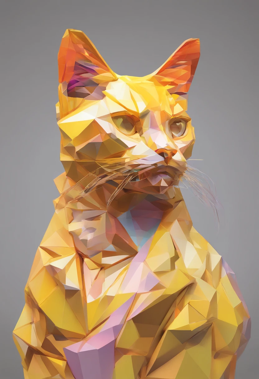 Alinhamento perfeito, gato amarelo de jaqueta,vasos de cristal,Rosa em Flor, Wear sunglasses, Tolerable, Standing position, beleza abstrata, Centrado, looking at the camera, Facing the camera, Quase perfeito, Dynamic, altamente detalhado, sedoso, foco nítido, 8k, high-definition resolution, arte de Carne Griffiths e Wadim Kashin, fundo branco