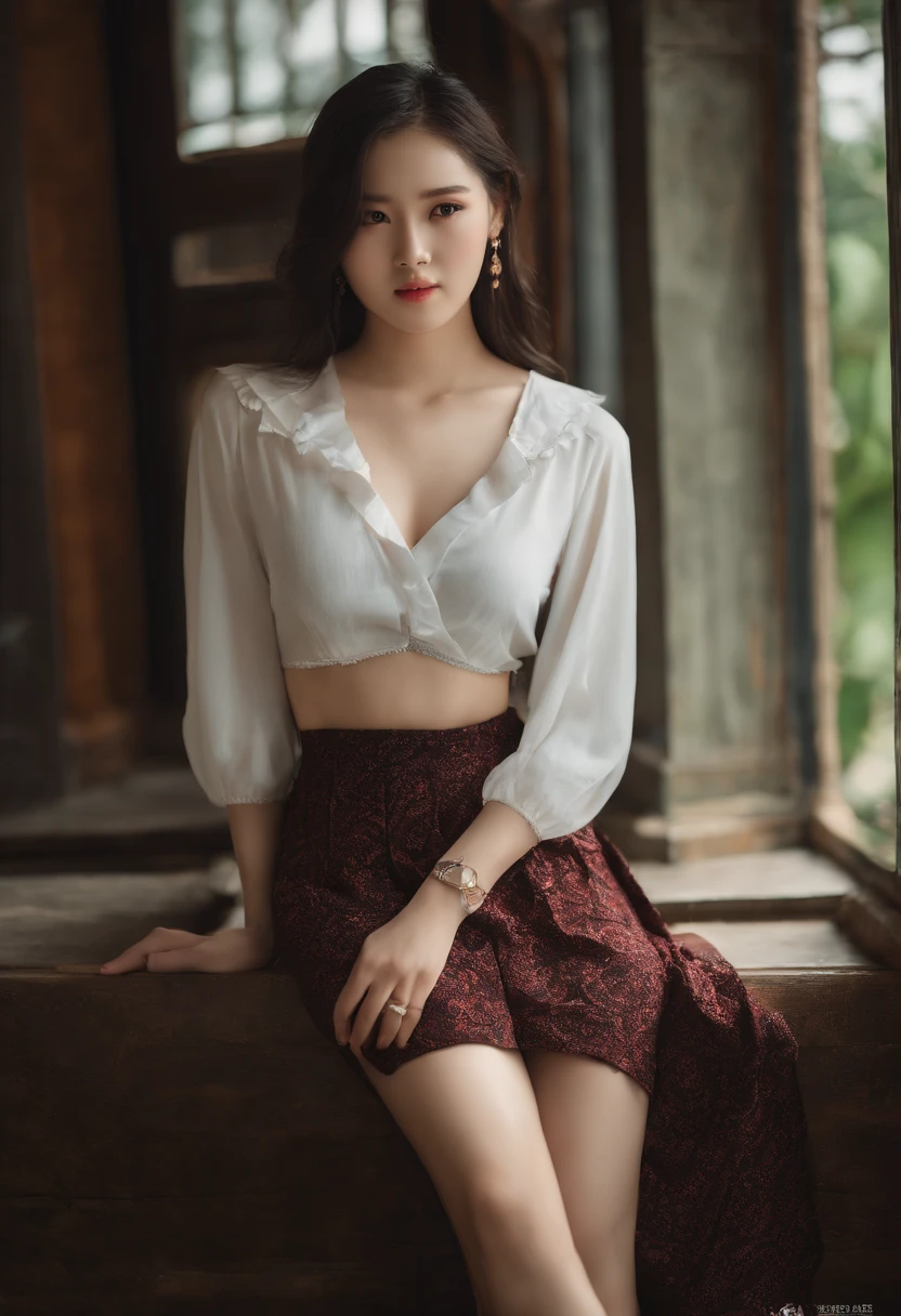 top-quality、masterpiece、hight resolution、Wuxi 1girl、Small bra、Lace panties、Super beautiful face、Super beautiful eyes、Super beautiful hair、
