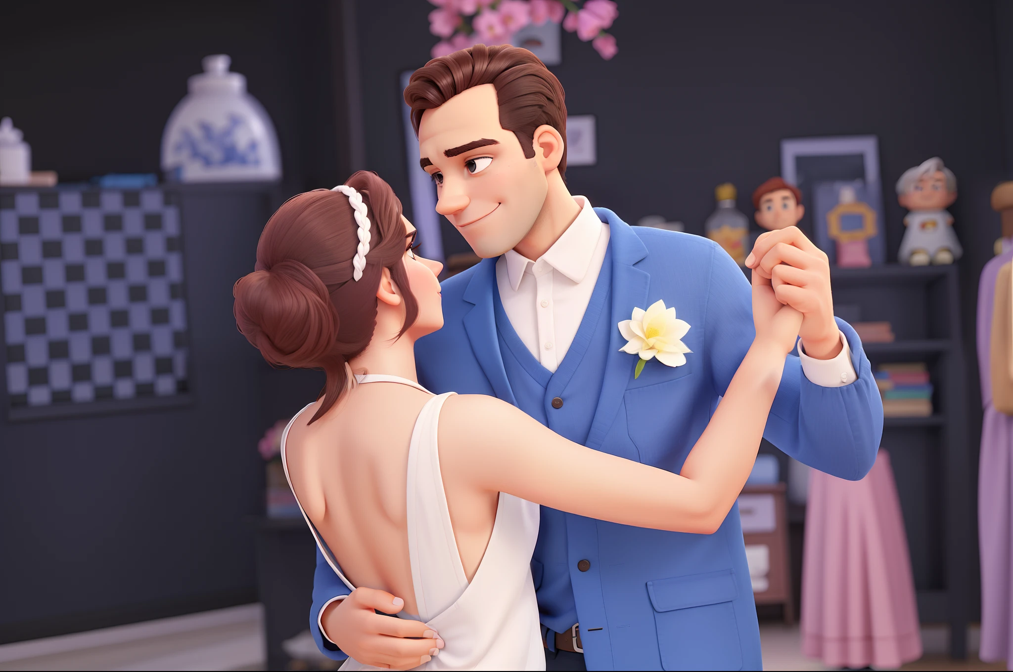 Homem e mulher de 28 anos estilo pixer