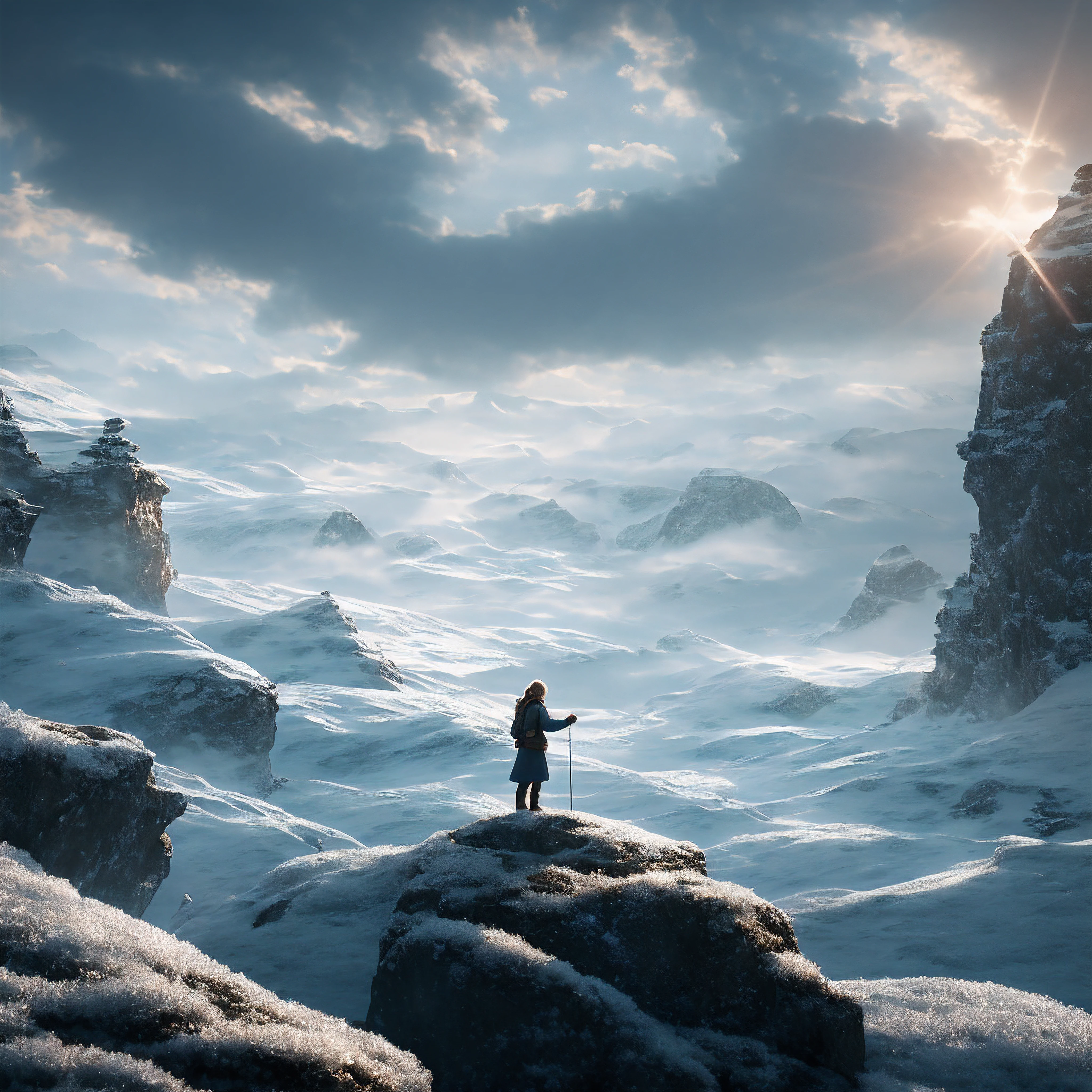 The dim rays of the distant sun crept through the frost-lined porthole, bathing the cramped quarters in a pale glow. She slowly opened her eyes, feeling the weight of isolation. On this day, one year had passed since she left Earth to pursue her dream of being an author on Pluto's frontier. But the unfinished manuscript on her dataslate was a reminder of how much work was yet to be done.
With a sigh that fogged her helmet, she pulled the thermal blanket up and turned from the cold light. A few more minutes of restless sleep, then she would rise and begin the long day ahead. As she drifted off again, her mind swirled with doubts - she should be writing, should be further along, should be more driven and ambitious out here.
The whir of machinery echoed through the tiny colony, its rhythmic hum reminding her of the bustle of Earth. As a girl, she found such comfort in the crowds back home. Now, she felt so far from everything familiar. But the gentle vibrations of technology carried a sense of purpose that steadied her uneasy thoughts.
She rose and prepared instant coffee in the galley. Swirls of steam escaped her mug in the low gravity as she sat looking out the icy viewport. The stark beauty of Pluto's frozen landscape filled her with awe at the unfathomable universe. For now, this was enough. She could stop judging herself for what she had not yet achieved.
This was where she was meant to be in this moment – not out of failure, but out of a thirst for discovery. A pioneer’s heart beat within her, whispering that motivation would return when she was ready. But for today, it was enough simply to be.