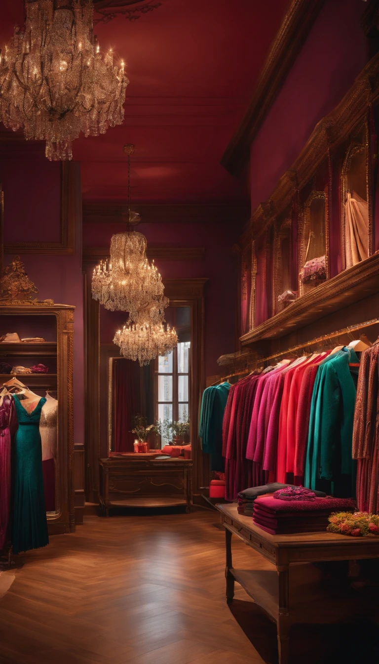 dress store, no people inside