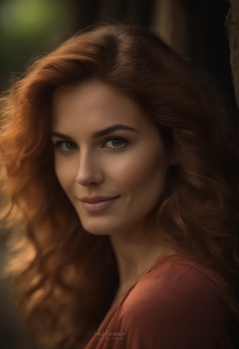 profissional, (4K Photo:1.1) por (Jeremy Lipking:0.3), (Dittmann Anna:0.3), (Marcos Ariano:0.3), (foco nítido:1.3), High detail, Usando (camisa apertada:1.2), Rosto bonito e detalhado, An attractive woman with long red hair looks into the camera, parecendo a atriz Katherine McNamara, Panasonic Lumix S Pro 50mm F/1.4, Ana Stokes, salpicos de cor, laranja escuro e esmeralda escura, ferrania p30, foto realista, (mulher jovem atraente:1.3), (sedutor:1.1), (Corar:1.5000), Forma do corpo da ampulheta, seios grandes e redondos, quadris largos, na cidade de fundo, tirar selfie, usando jumper