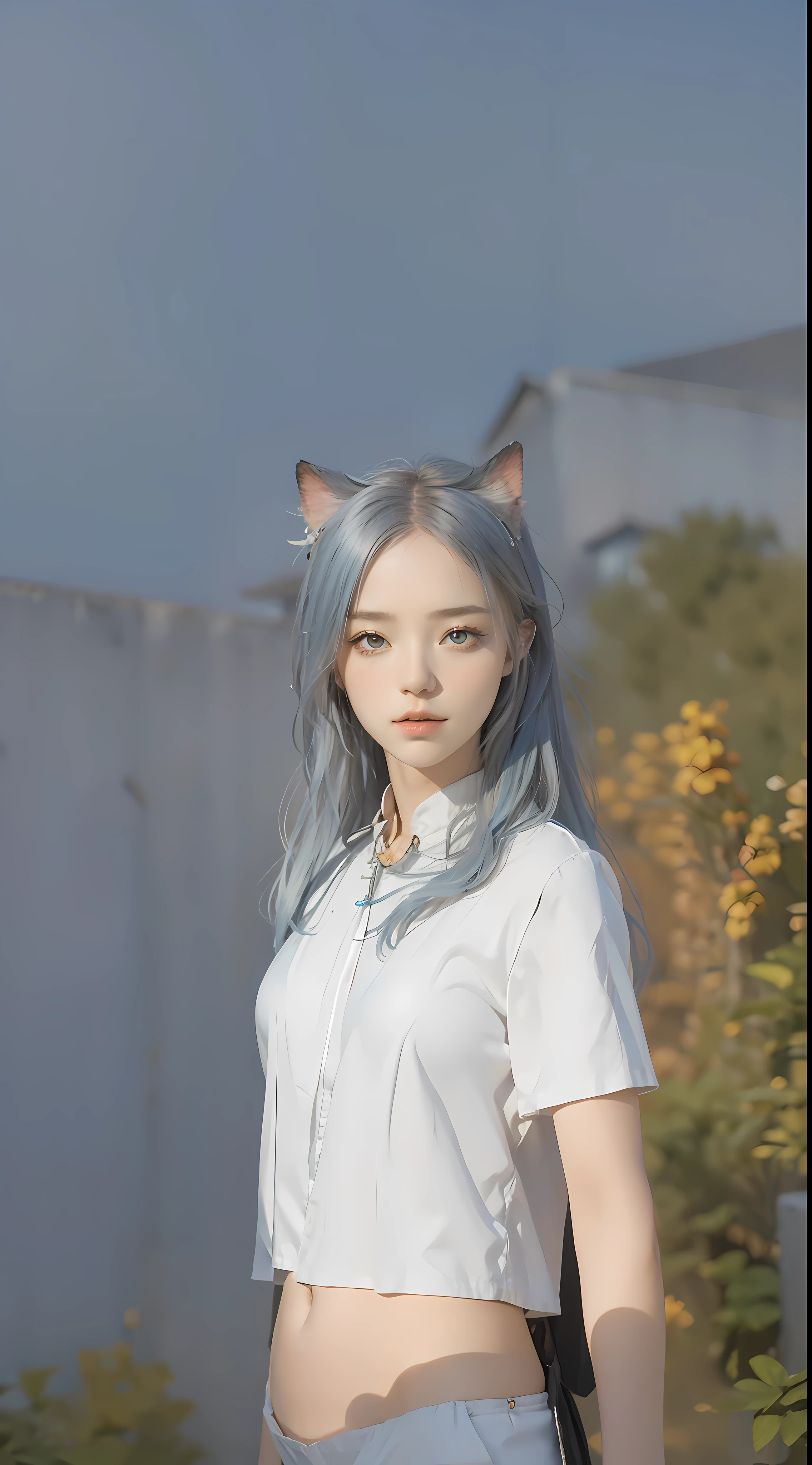 (nsfw),1girl, ( white t-shirts school ), bare shoulders, bare arms, (fishnets), (gigantic breasts), (cleavage), upper body, rabbit ears, standing, (masterpiece, high quality, best quality), (colorful),(delicate eyes and face), volumatic light, ray tracing, bust shot ,extremely detailed CG unity 8k wallpaper,solo((flying petal)),(Flowery meadow) sky, blue sky, sunny, light, fantasy, windy, magic sparks, outdoors,((church)), flowers, eyes blue hd , long hair hd, hair ash blue hd, perfect boobs, boobs hd, mommy sexy hd, black ears cat, perfect body,official art, unity 8k wallpaper, ultra detailed, beautiful and aesthetic, masterpiece, best quality, (close up, face focus:1.2), (zentangle, mandala, tangle, entangle), (fractal art:1.3) , 1girl, extremely detailed, dynamic angle, the most beautiful form of chaos, elegant, a brutalist designed, vivid colours, romanticism, by james jean, roby dwi antono, ross tran, francis bacon, michal mraz, adrian ghenie, petra cortright, gerhard richter, takato yamamoto, ashley wood, atmospheric, ecstasy of musical notes, streaming musical notes visible,