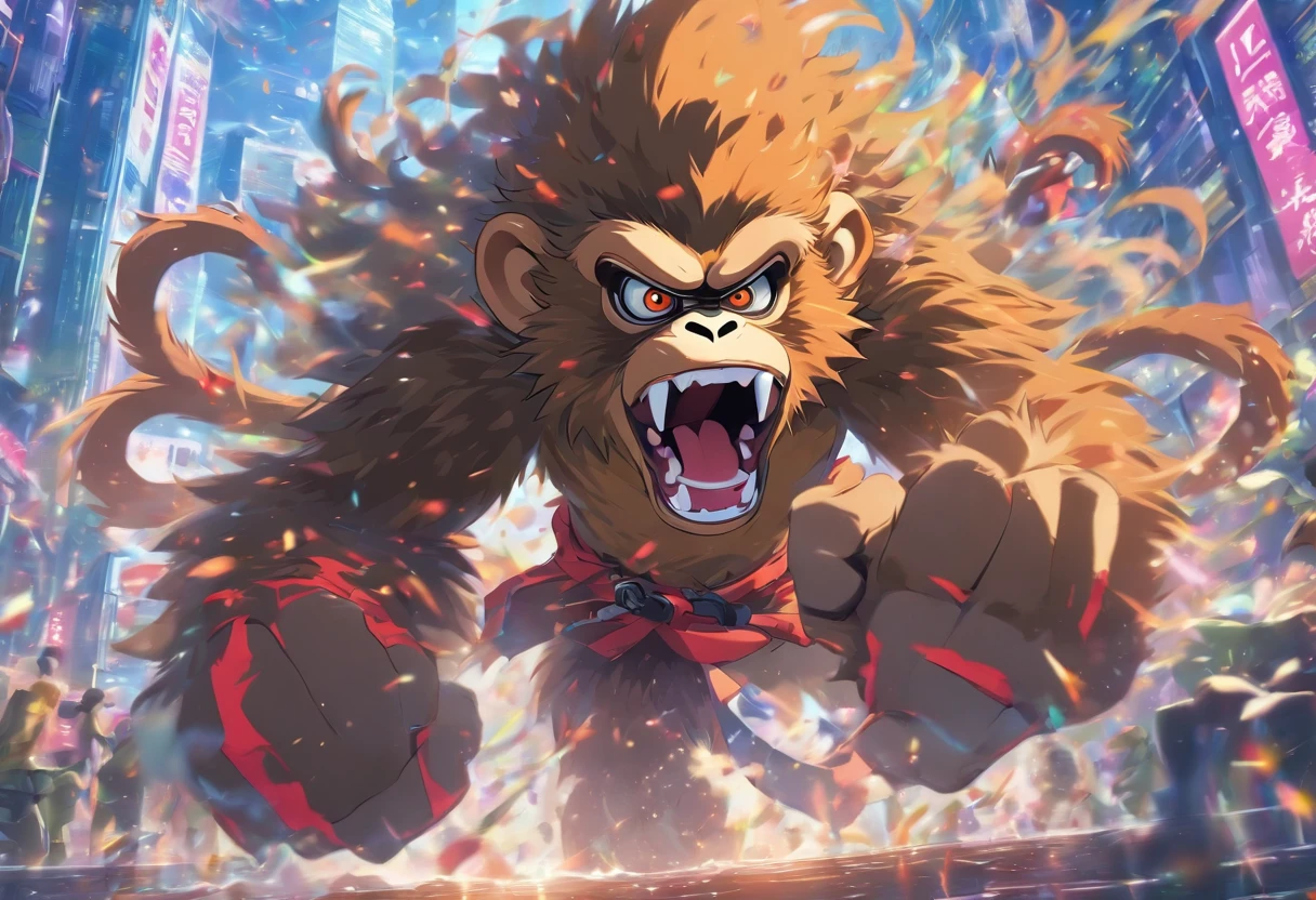 Ferocious monkey, Jump in., forex wallpaper background