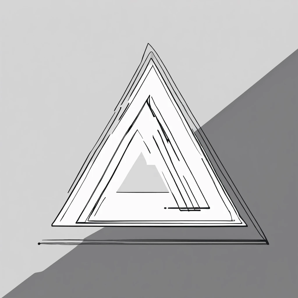 Logo minimalist triangle