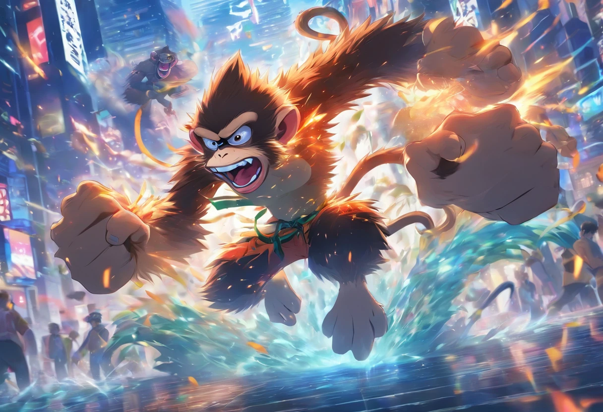 Ferocious monkey, Jump in, forex wallpaper