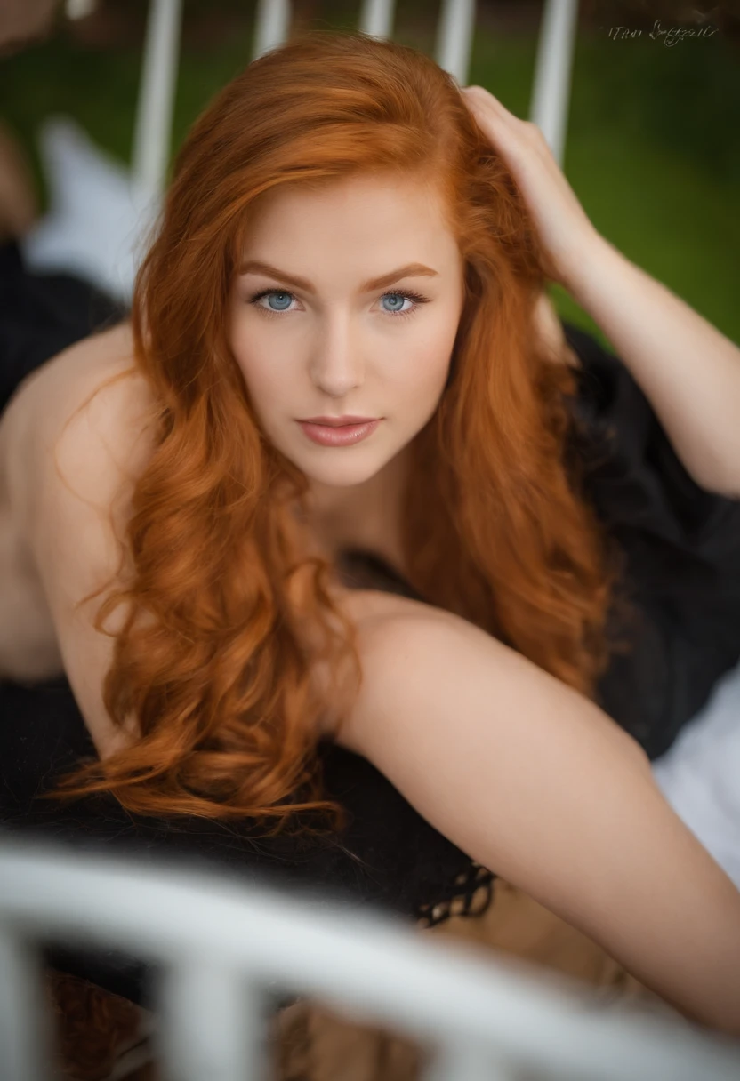 hot Ginger Teen, lockige haare, Teen, rotschopf, Teen, rothaarig, geiler blick, Tongue outside, Sweet Eyes, liebliches Gesicht, Teen, , tight panties, sitze auf dem Bett, auf dem Bett sitz ein Teen Ginger mit geilem blick und sie hat nichts an,