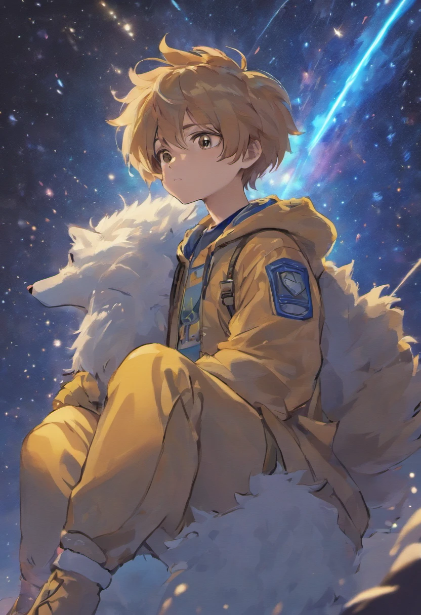 Starry sky colored fur, mammal, Furry, Male, Solo, wears, visor, Summer,pantiess，White  socks，coyote，Blue fur 1.5，Fine Hand 1.5