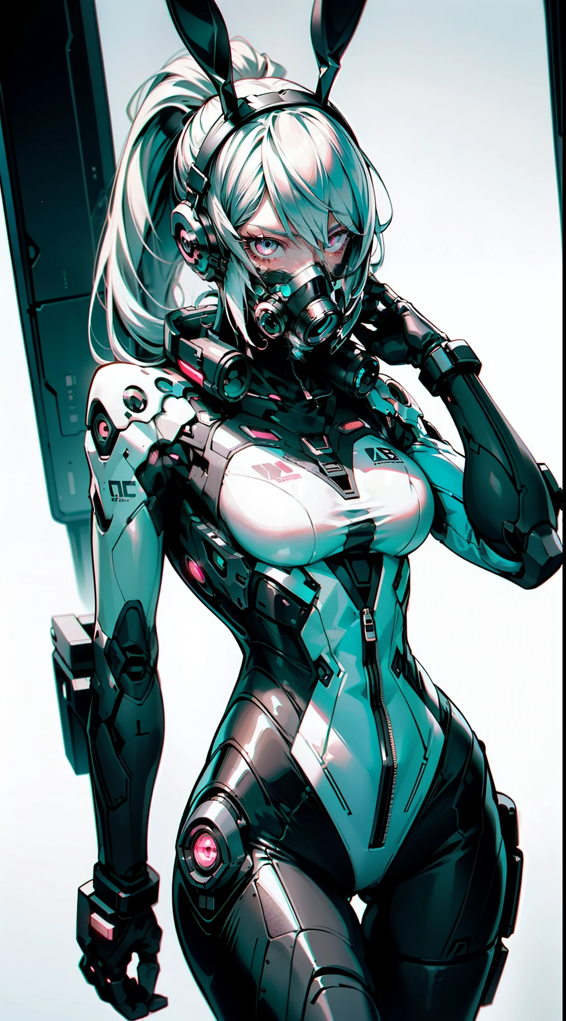 ((Best quality)), ((masterpiece)), (highly detailed:1.3), 1girl sexy pamela anderson beautiful, (cyberpunk:1.2), in space, nebula, holding_weapon, 1girl, solo