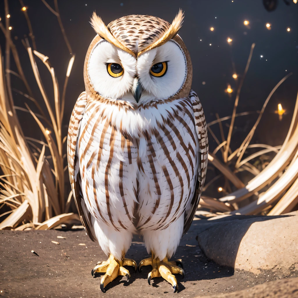 Best Premium Owl, Masterpiece, (Photorealistic:1.4), Virtual Engine,tmasterpiece,Masterpiece,dynamic viewing angle,best qualtiy,8K,particle fx,Light chase,Original,rendering by octane,Highest quality CG wallpaper,1 owl,extreme beautiful（（（Hooters）））