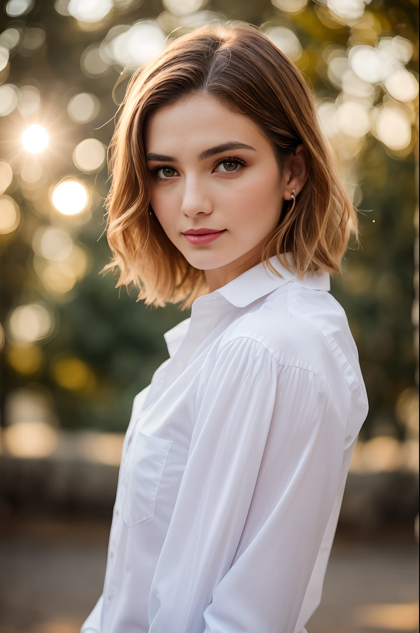 a pretty woman, dressed in white shirt, full body portrait, nice perfect face with perfect face, hyper realistic concept, photography quality, posing for a photo, photo realistic, (8k, RAW photo, best quality, masterpiece:1.2, masterpiec8K.HDR. highresabsurdres:1.2, film grain, blurrybokeh:1.2, lens flare, (vibrant color:1.2), (delicate))