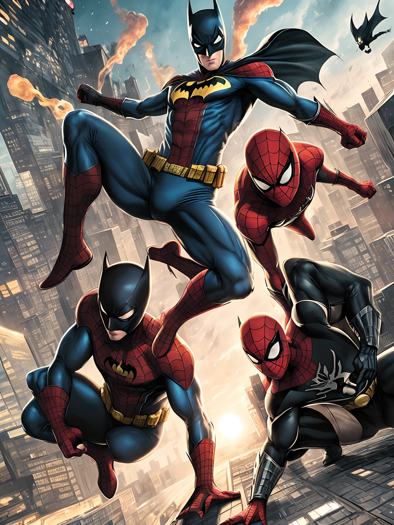 Batman and spiderman