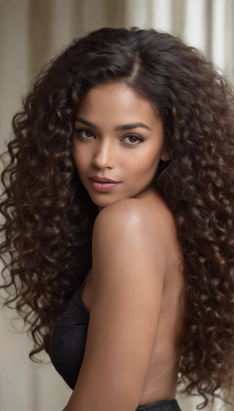 A beautiful and surprising black Brazilian woman,cuerpo completo,Bucles libres, cabello negro rizado, (Oscuro, Corto, cabello rizado), Pelo largo y rizado largo y salvaje negro, Cabello Multiversal, Brazilian, corto, cabello negro rizado, cabello negro rizado, atraer, cabello ondulado extendido, Bucles barrocos, atraer, rizado, Helles, cabello rizado, cabello, lockiger Pony foto de cuerpo completo desnuda sexy