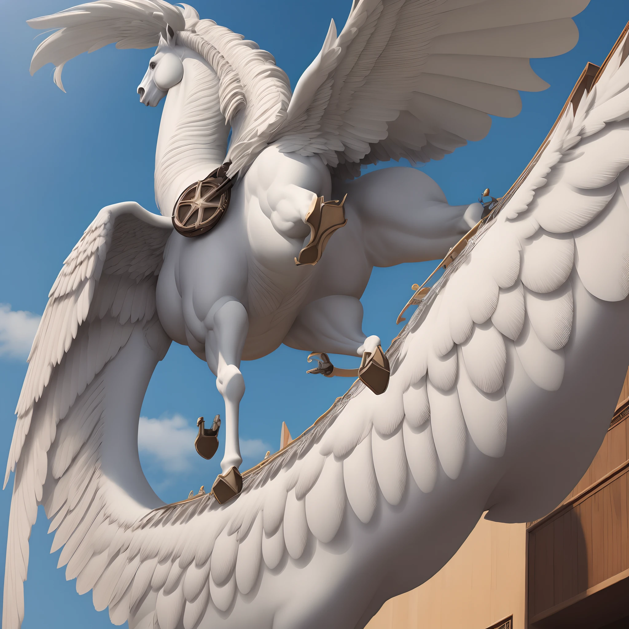 Circulo redondo com um Pegasus dentro com um cadeado embaixo e encima do Pegasus escrito PEGASUS TOOL