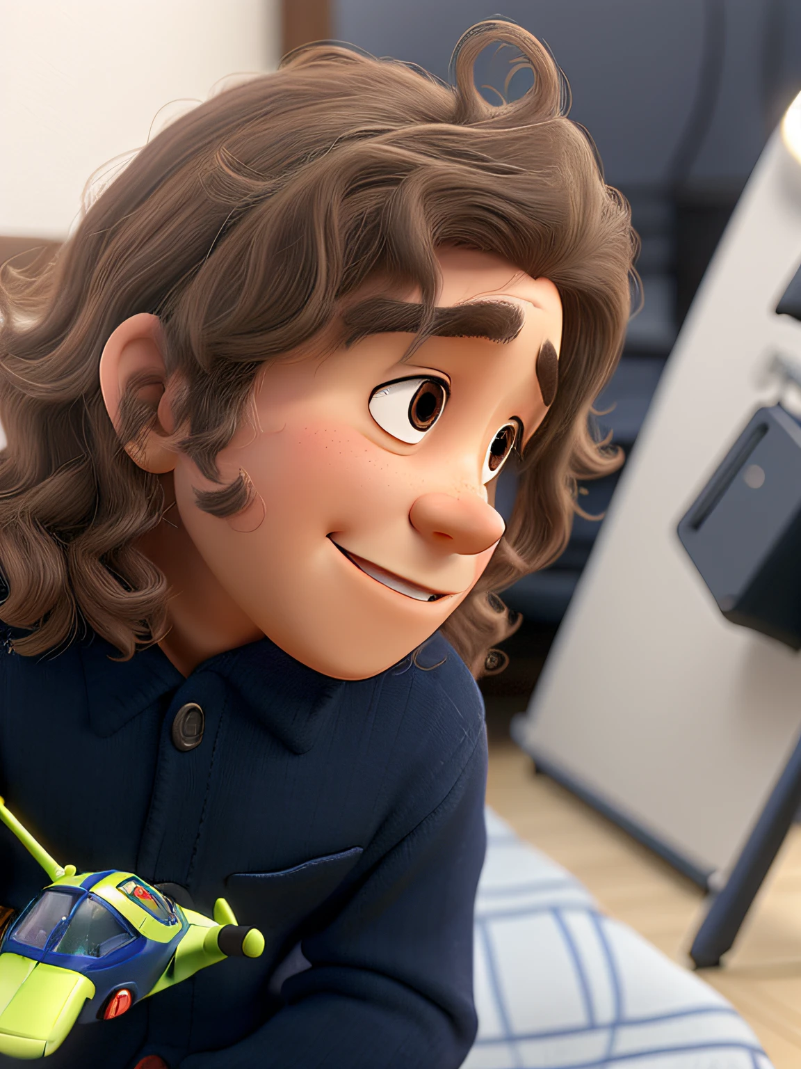 menino, estilo pixar, 4D