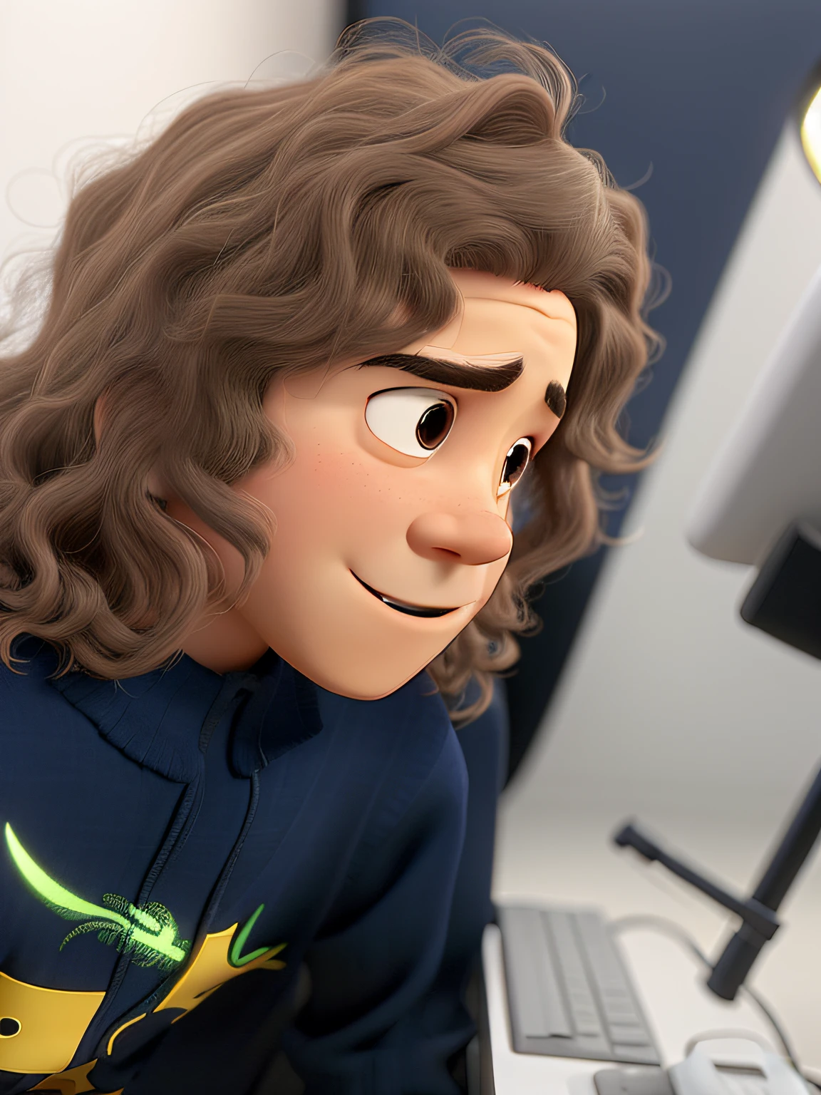 menino, estilo pixar, 4D