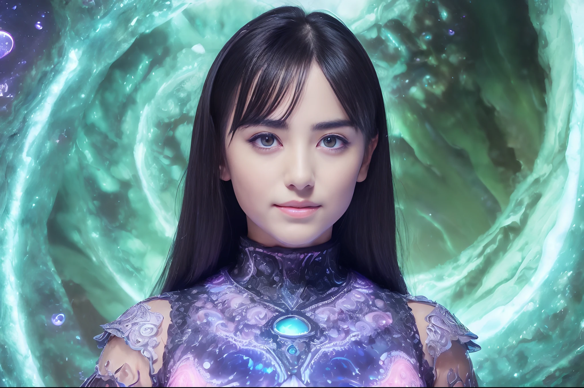 (Two beautiful age italian girls:1.6), Close friends, (They are hugging each other:1.2), Kiss her cheek or chest,(Detailed iridescent bodysuit with beautiful fractal or marble design:1.5), Incredible and spectacular scenes, ((High quality)), ((Detailed)), ((Fantasy)), Blue Plasma Brain, Green Plasma Body, Vulgarity, beutiful breast, obscenity, (Lewd smile:1.2), coarse, Obscene, mean, (raunchy:1.2), (Immoral:1.2), Lachish, (small breasts with beautiful raised pink areolas,,:1.5), (Cameltoe), (Expression of ecstasy:1.2), Photorealistic, Official art, unity 8k wall paper, 8K Portrait, Best Quality, Very high resolution, (Incredibly beautiful nature background:1.6), (18 years old:1.5), (Sexy and glamorous:1.1), (A coquettish expression:1.6), (seductively smiling:1.6), (erotic posing:1.9), (Model Posing:1.8), Beautiful seductive face, Portrait, (Thick eyebrows:1.4), (Big scarlet eyes:1.2), Beautiful eyes with fine symmetry, (Ultra detailed eyes:1.4), (High resolution blue eyes:1.1), Intimate face, (ultra detailed skin texture:1.4), White skin, pale skin, Perfect Anatomy, Thin, (Beautiful toned body:1.5), Hair Bow, (Moist skin:1.2), No makeup, (dark circles:1.1), Good anatomy, Focus Face, good-looking, (Emilia Clark:0.6) (Emma watson:0.3),(Jennifer Connelly:0.4), (sensual face:1.5), Elegant face, Nice, Dolce, (Around her neck is a simple necklace of exquisite workmanship), (Bioluminescence with brilliant brilliance:1.4), (Luminous magic circle:1.5), Ruins of an ancient castle, Shining majestic cloud masses and sky, lightning bolt, Epic Realistic, (Greg Rutkowski:0.8), (teal and orange:0.4), (Art Station:1.5), Cinematic, (nffsw:1.5), Hyper Detailed, Dramatic light, (Intricate details:1.1), Beautiful black hair, (Wearing a gauntlet with a dense and very beautiful design decorated with jewels:1.1), Small chest