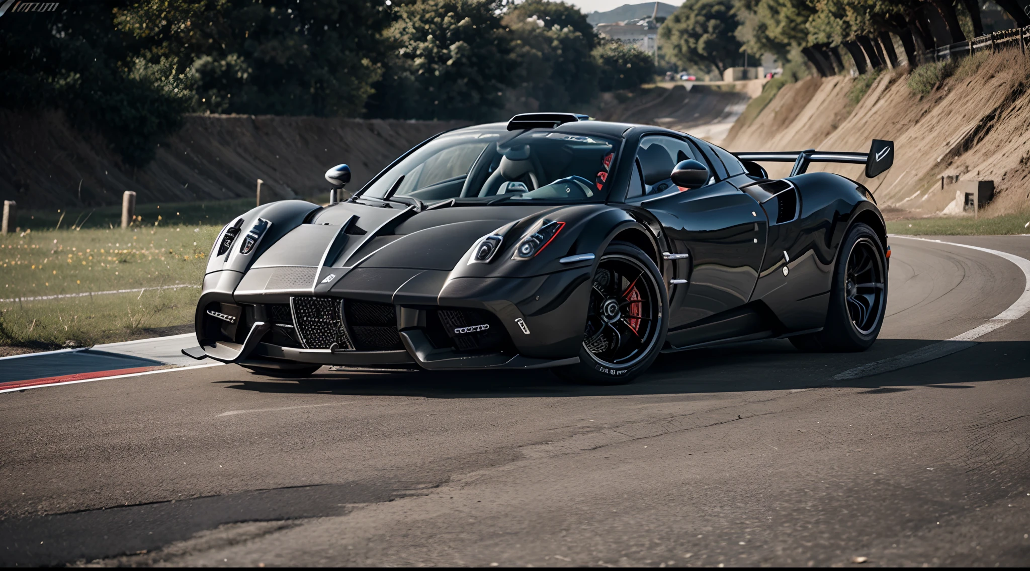 pagani huayra bc roadster drift