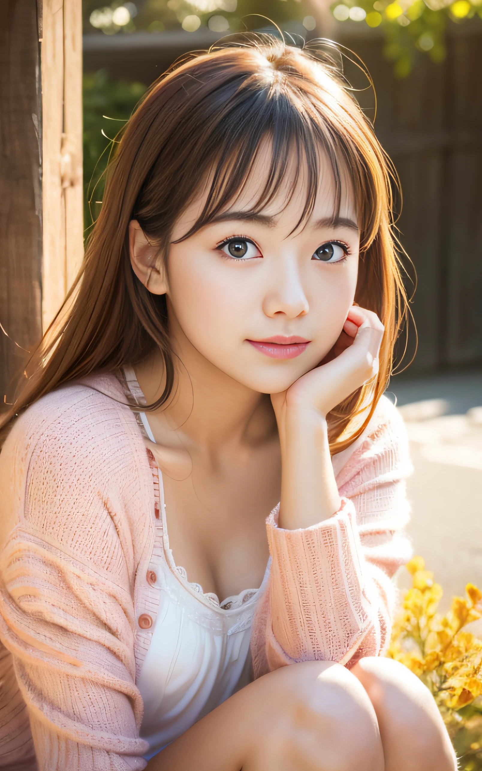 Best Quality, masutepiece, 超A high resolution, (Photorealistic:1.4), Raw photo, kawaii, 1girl, Warm light,