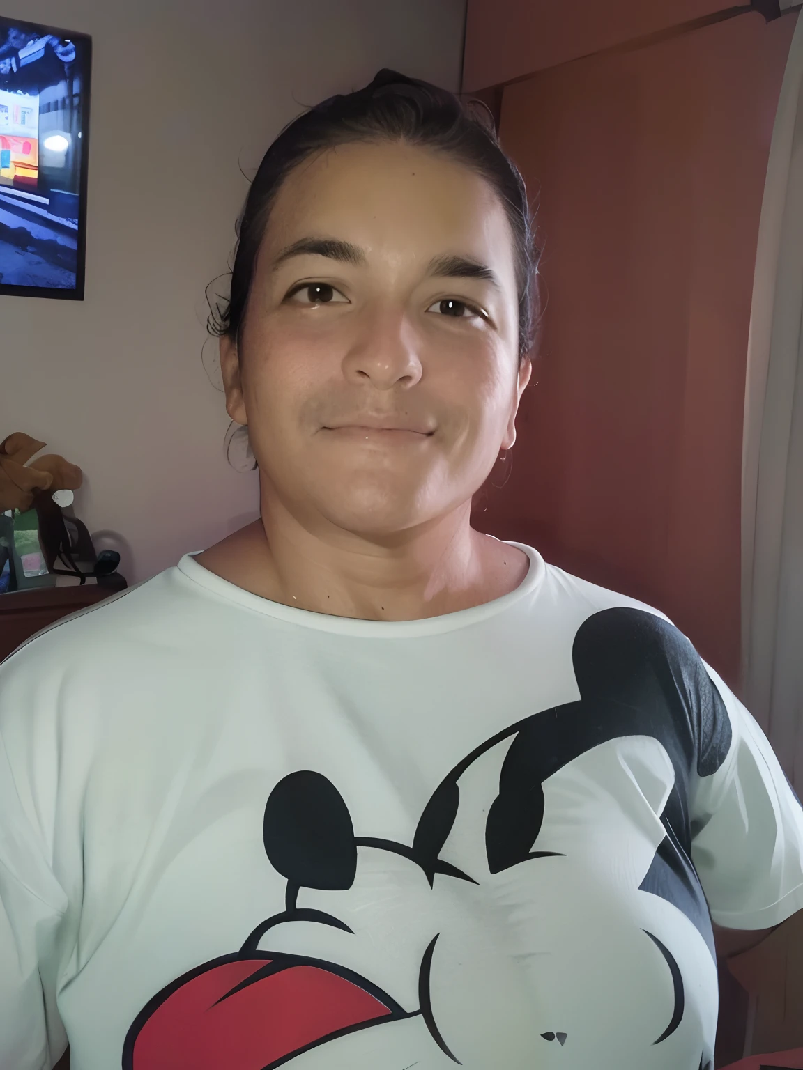 Roupa de cama_28, sorrir, retrato,, (master part, best quality, circunstanciado:1.3)