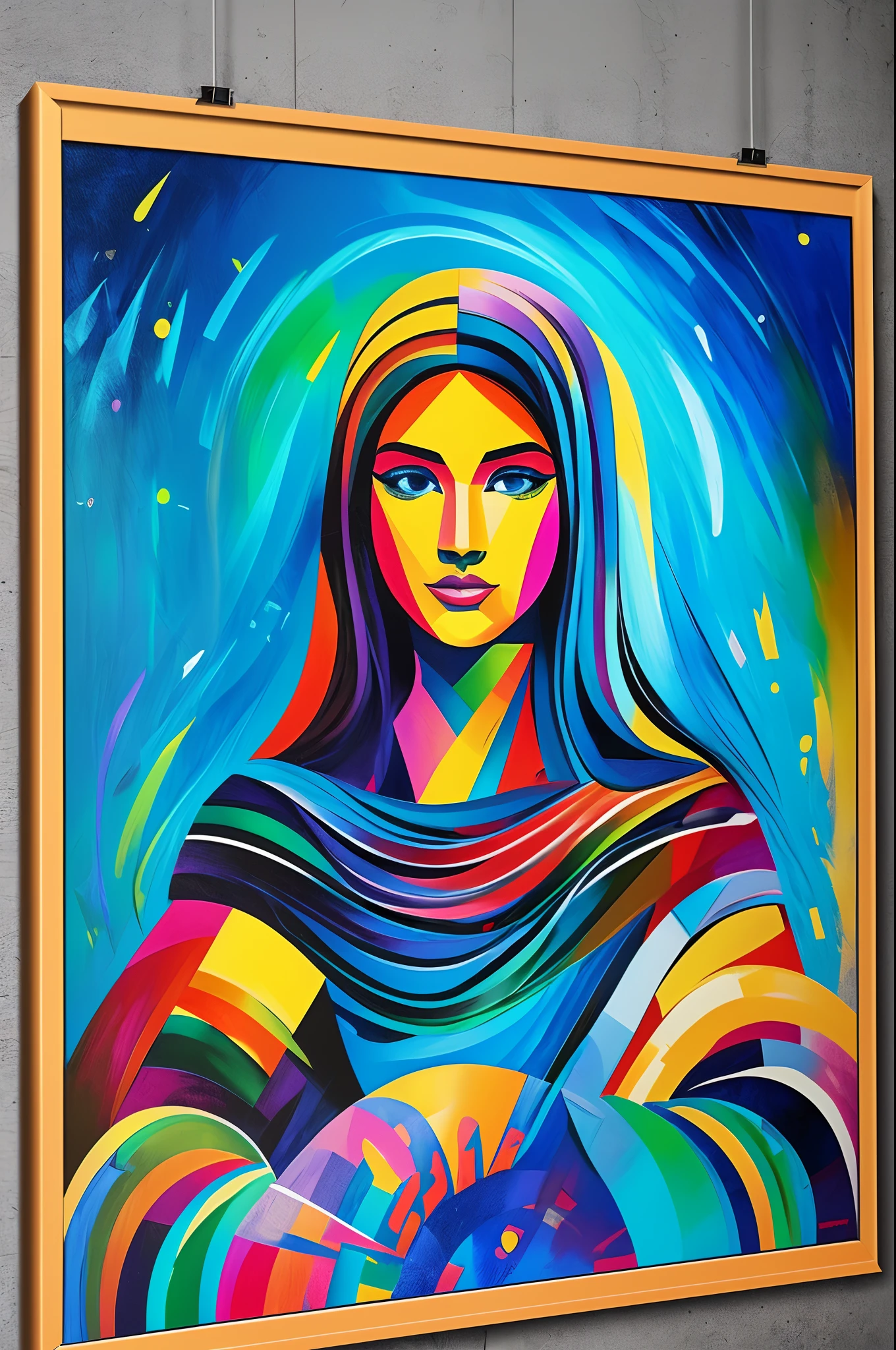 Printable art, one canvas painting, poster in the museum --auto --s2