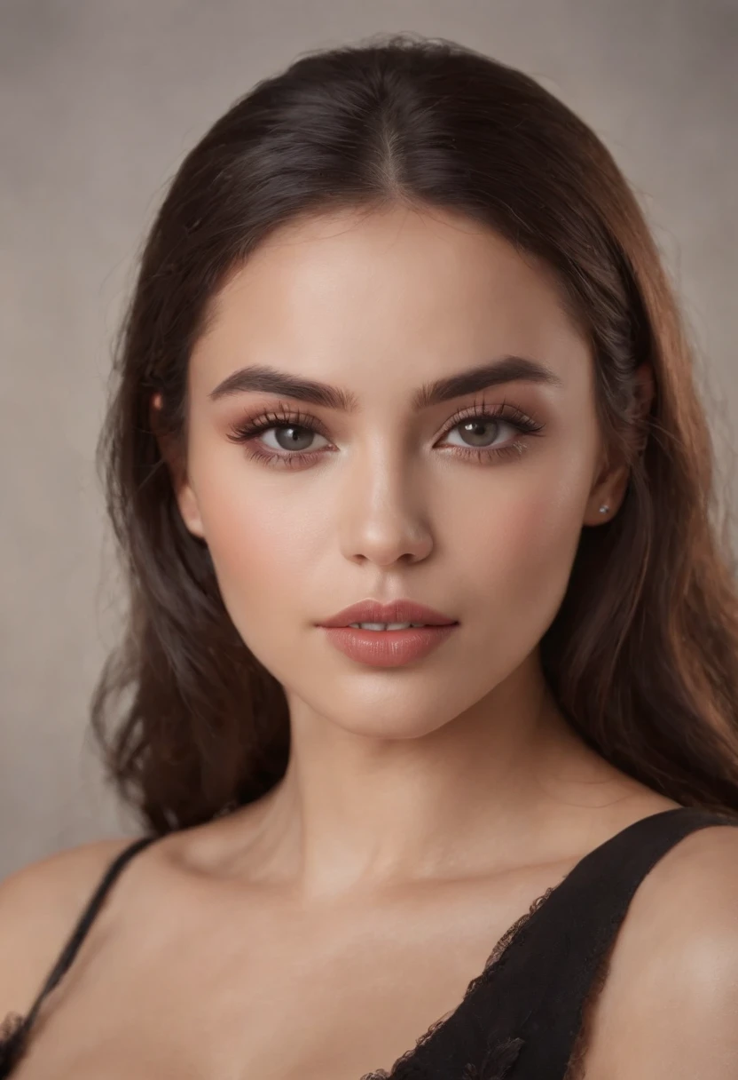 (best quality, 8k, highres, masterpiece:1.2), ultra-detailed, realistic:1.37, African, big lips, big butt, horny, beautiful detailed eyes, beautiful detailed lips, extremely detailed eyes and face, long eyelashes, curvy body, dark skin, shiny hair, confident posture, seductive expression, vibrant colors, studio lighting