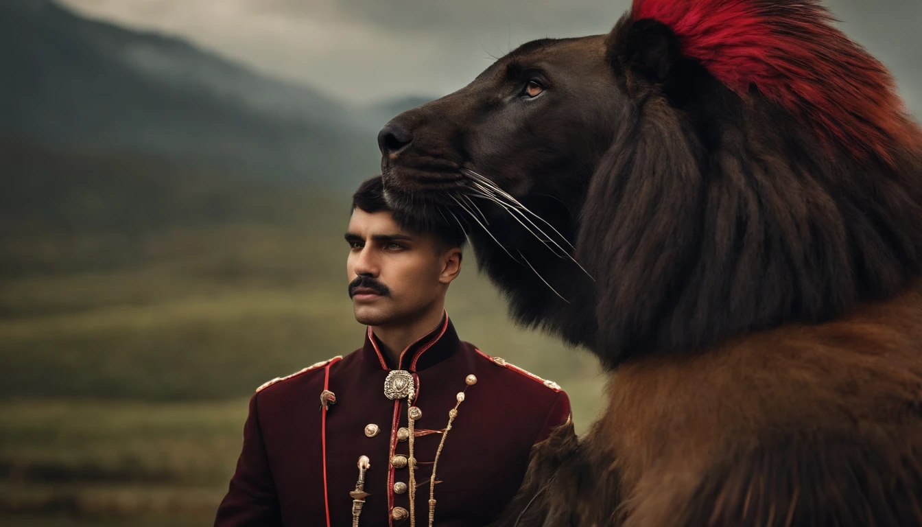 Soldier with animal head
