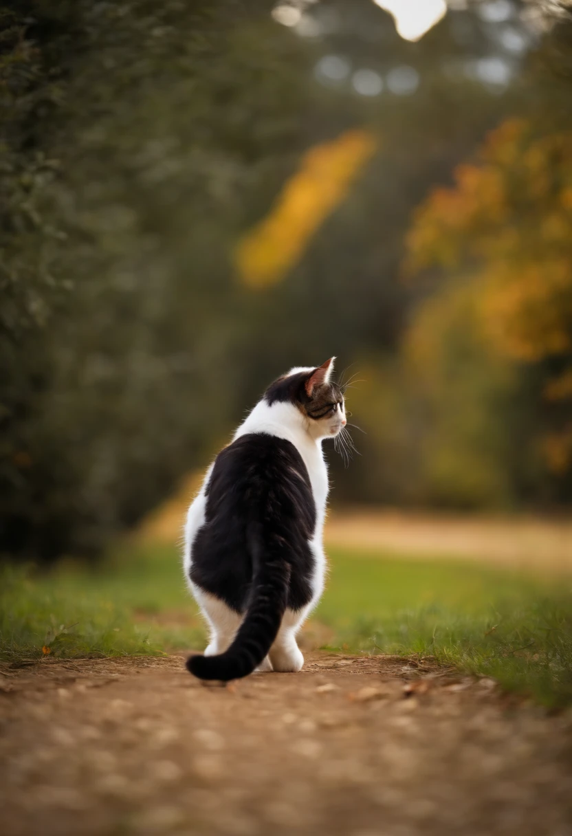 catss showing butt to camera, realistic, cat butt hole to camera