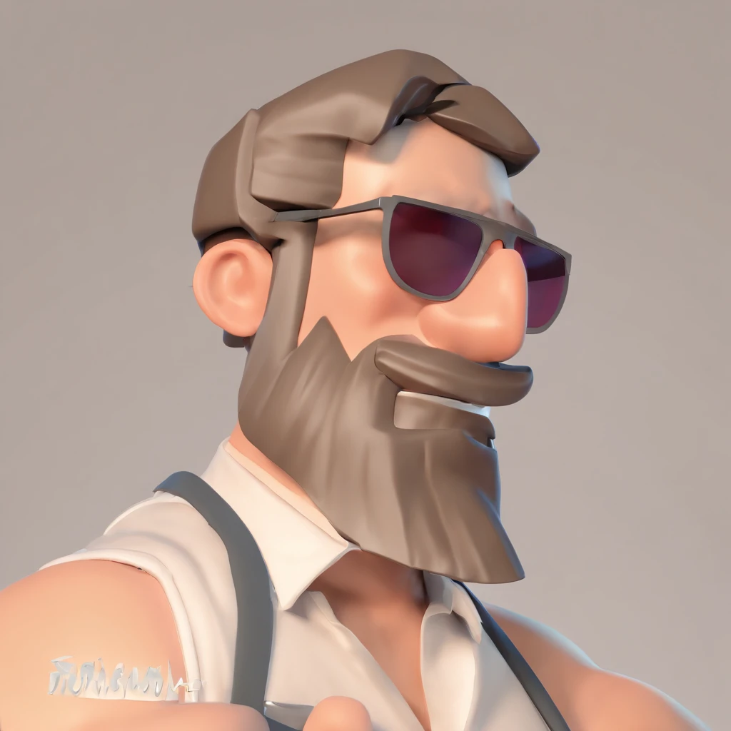 master part, best quality, um velho com barba branca e longos cabelos castanhos, vestindo uma jaqueta de couro e jeans preto, ao lado de sua motocicleta