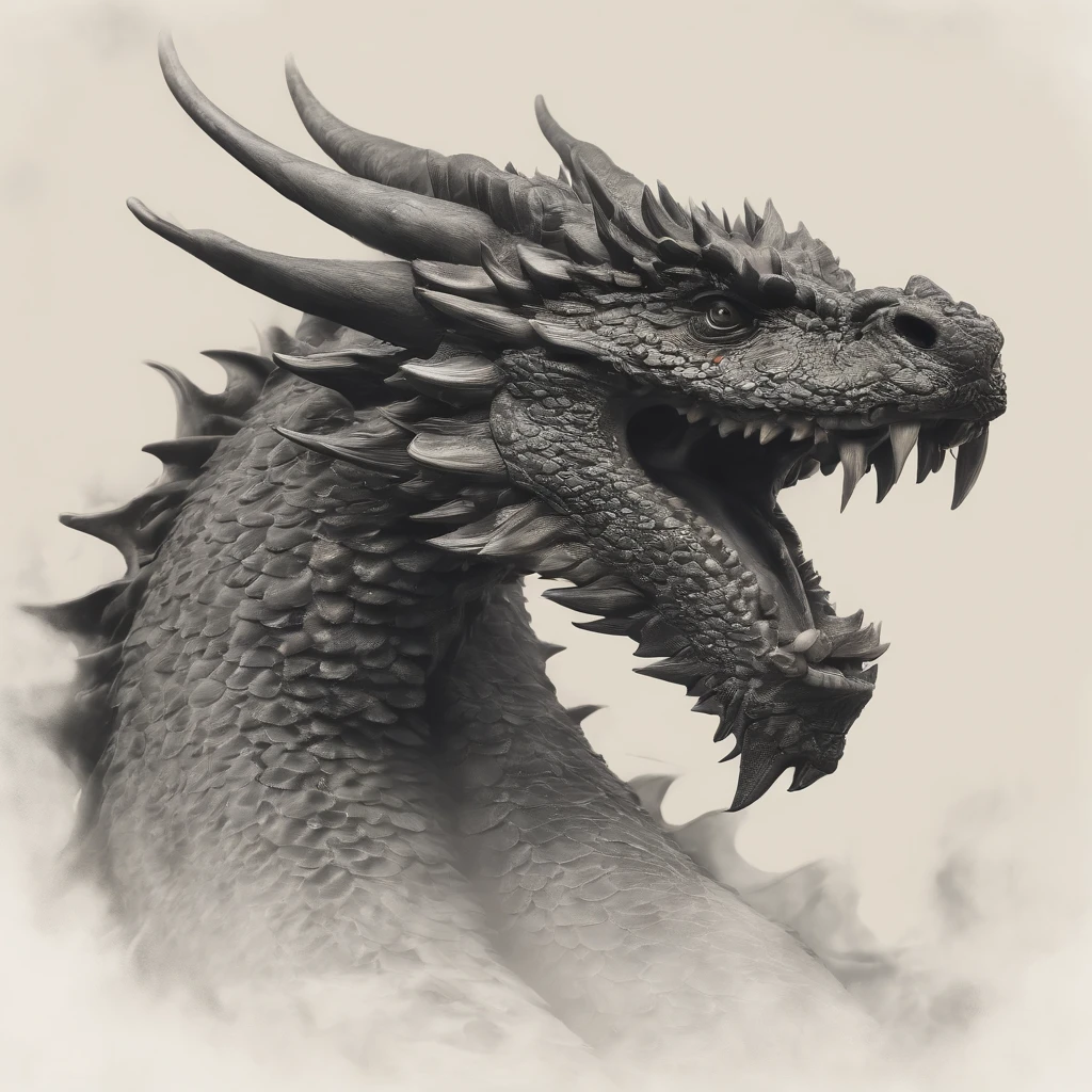 Tenryu Dourado,Rough red eyes,Close-up release of fire blood from the nose,Chest scales,alta qualidade,8k,muitos detalhes,Alface de fogo,Infelizmente,4 pernas,Garras manchadas,Ouro,Perigos,fires,dentes pontiagudos,big dragon,imensidade,Threatening,imponente