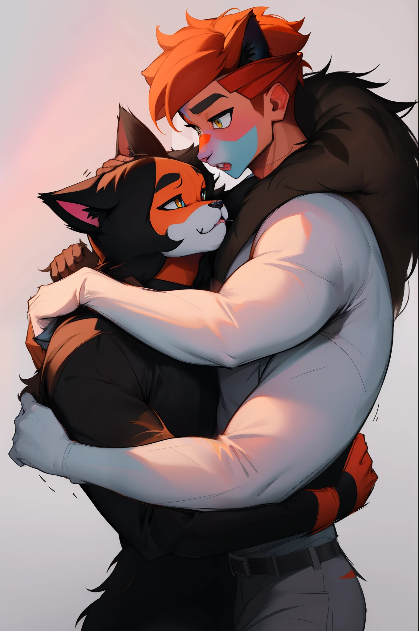 Furry, meowscles fortnite, gay, two guys,