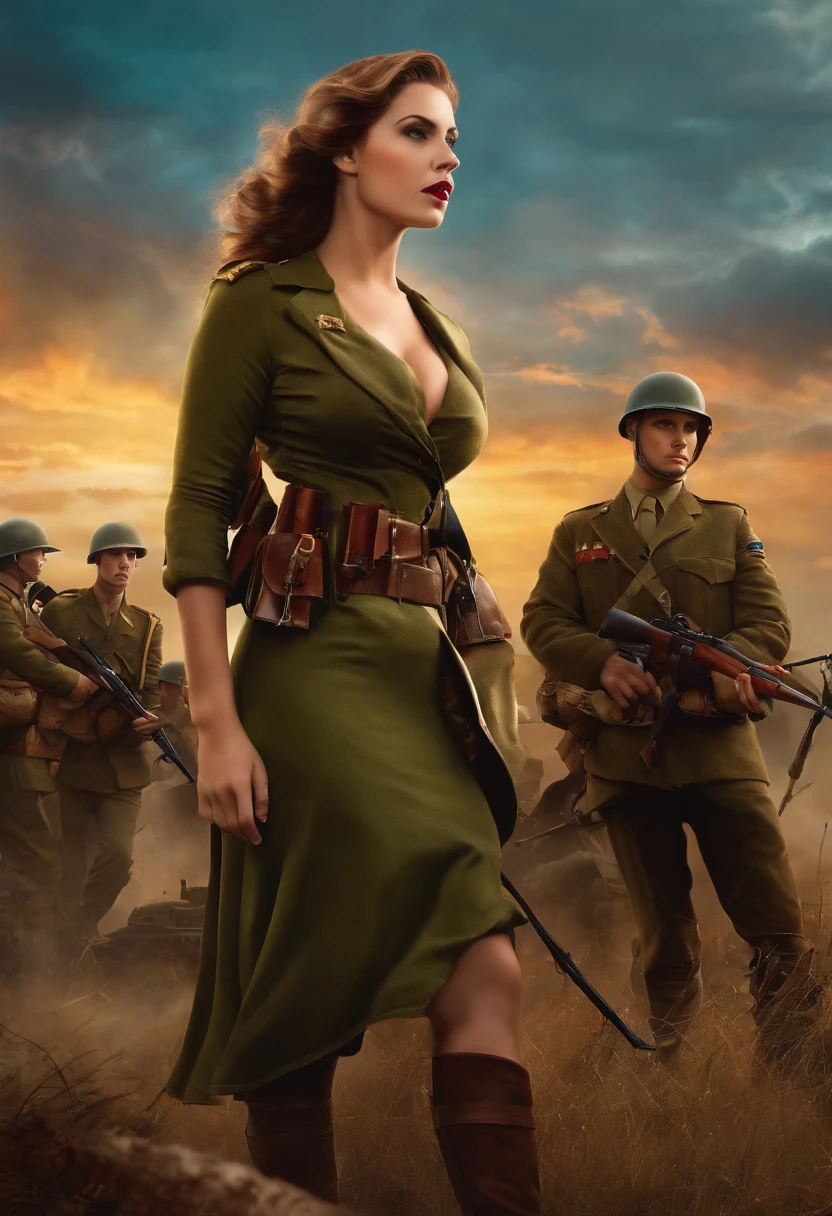 World war girls ,big boobs, sexy