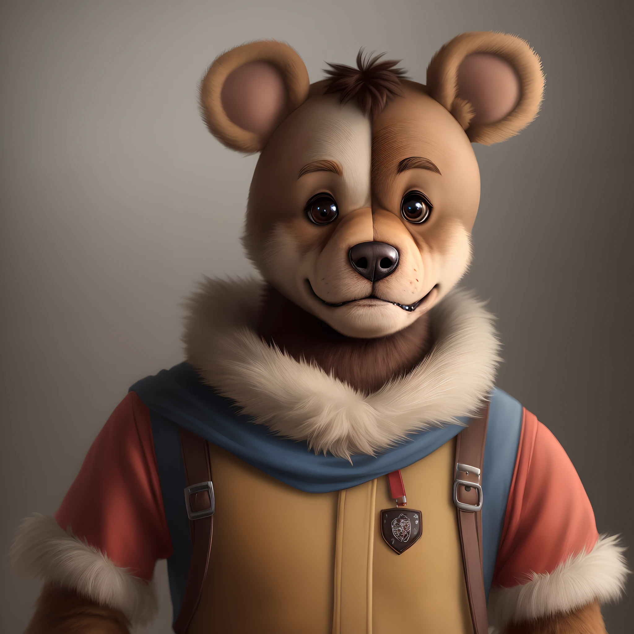 Freddy Fazbear adorable with realistic fur
