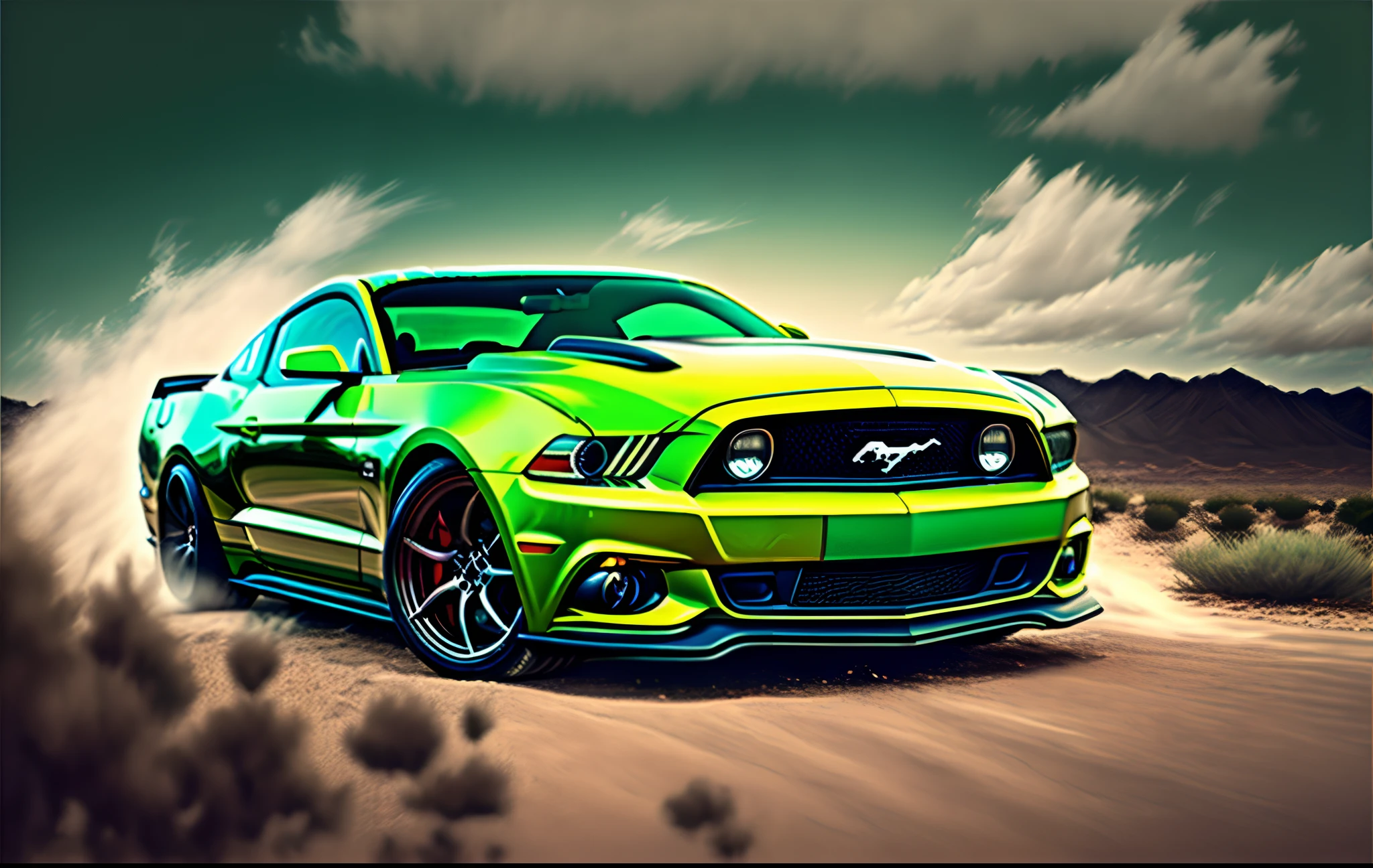 Ford mustang Green