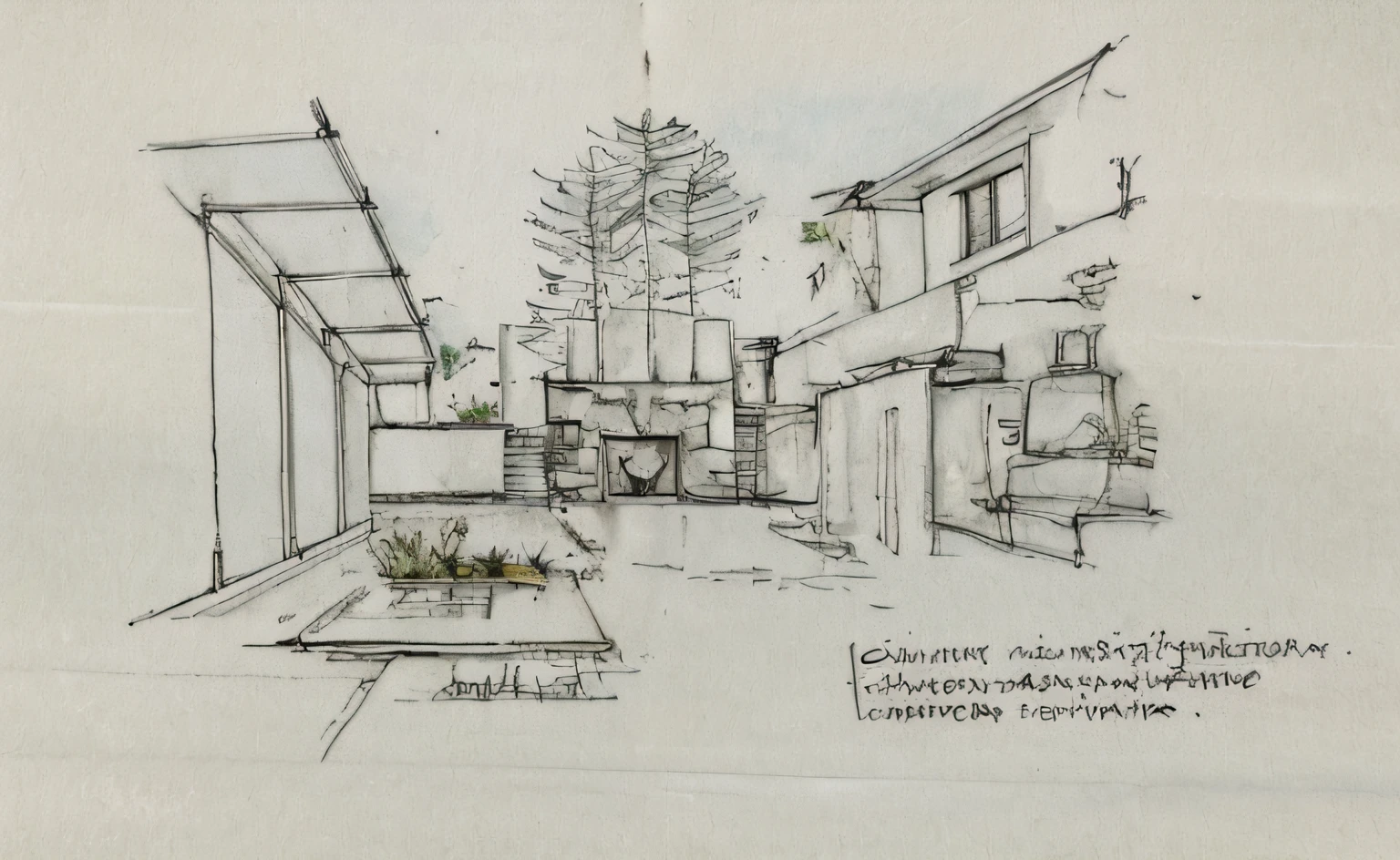 Realistic images, extremely detailed, a modern house, 1 road in font of house, large yard made by ceramic, (1 car), brick fence, lawn, a few small flowers, a road in front of the house, main materials of the house are white walls and red brick, Modern design, clear blue sky, sunrise light, light from inside, dynamic light,shimering light, cinematic light, romantic feeling, (((day light, warm light))), SNOW:1.3, WINTER